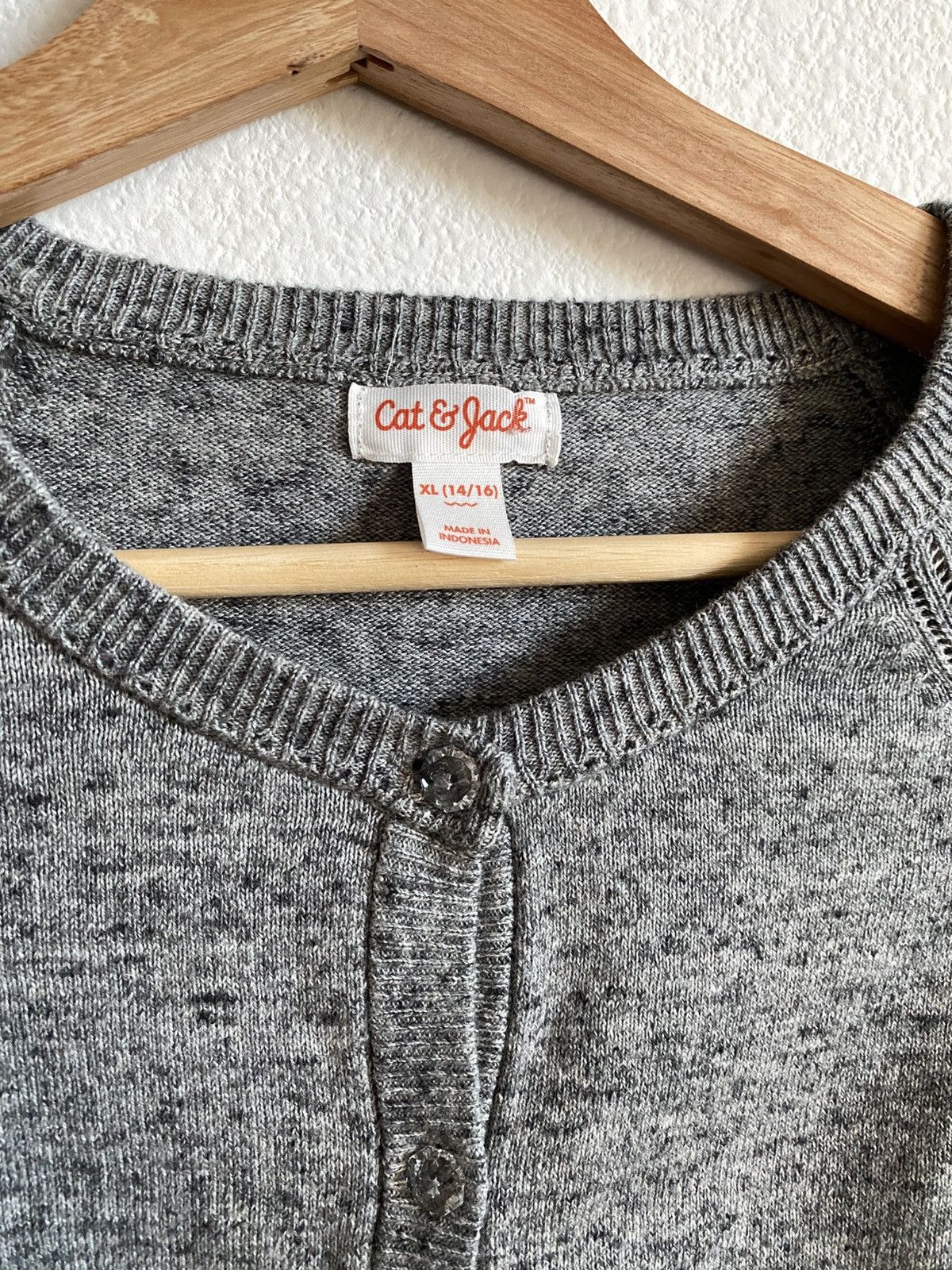 Other Knit Grey Cardigan Sweater Size XL / US 12-14 / IT 48-50 - 4 Thumbnail
