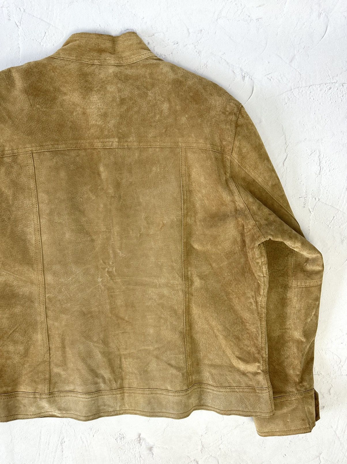 If Six Was Nine × Vintage Vintage Beige Leather Jacket Size US L / EU 52-54 / 3 - 9 Thumbnail