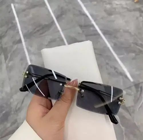 Electric Visual × Vintage Sunglasses Rimless Size ONE SIZE - 3 Thumbnail