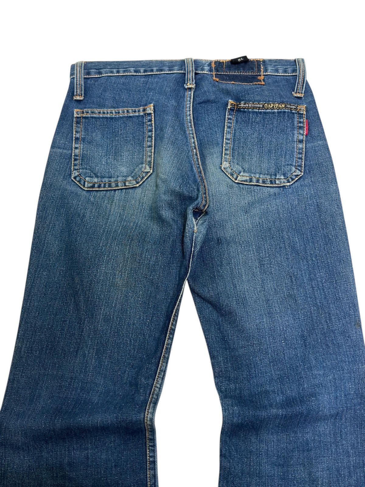 If Six Was Nine Vintage Capitan Bell Bottom Bush Pant Slight Ankle Stain Size US 28 / EU 44 - 9 Thumbnail