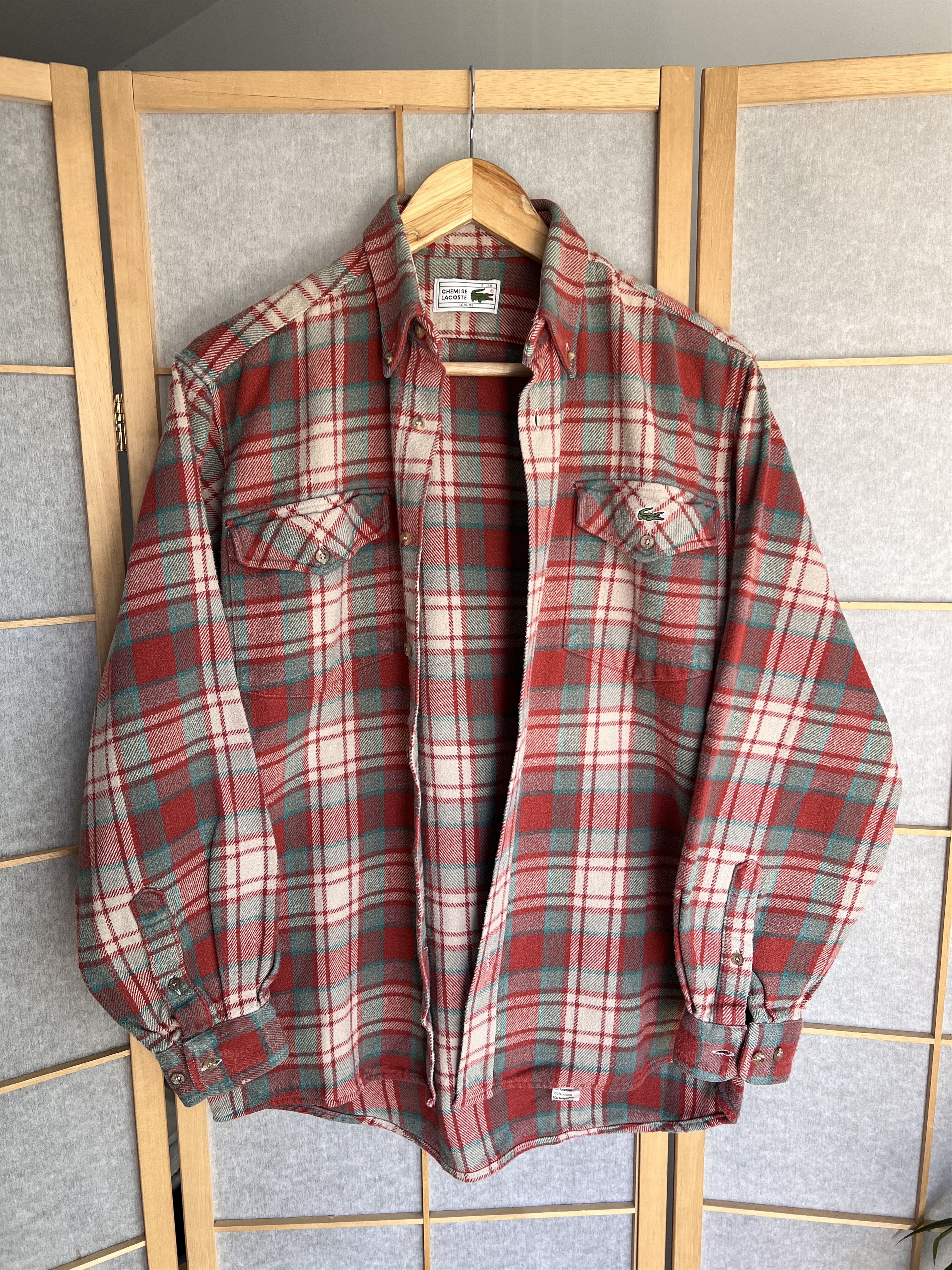 Lacoste Lacoste vintage 1990s flannel shirt plaid checked old money Size US S / EU 44-46 / 1 - 17 Thumbnail