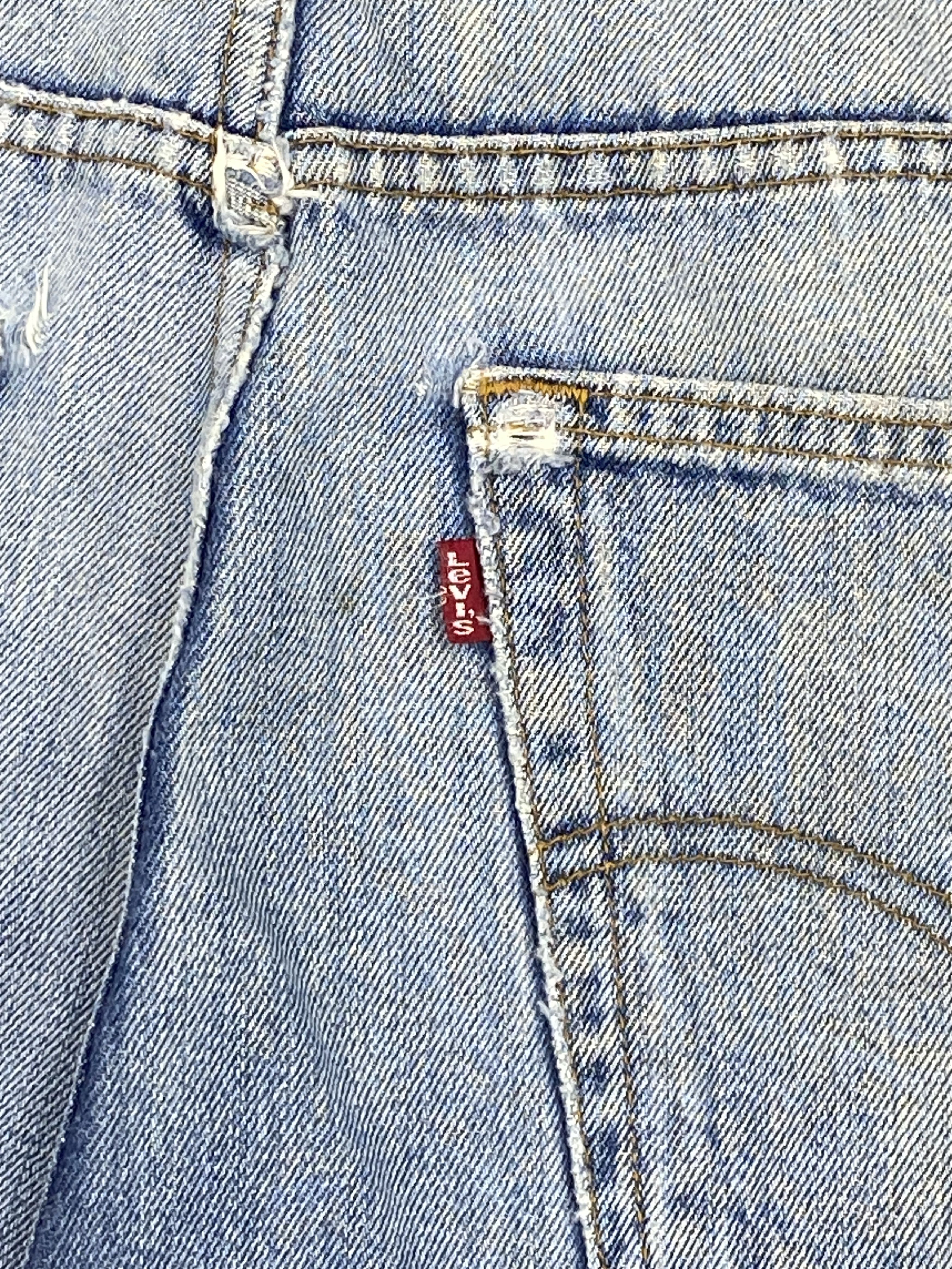 Levi's × Vintage Distressed Vintage 90s Levis 505 Faded Blue Jeans DP2618 Size US 34 / EU 50 - 6 Thumbnail