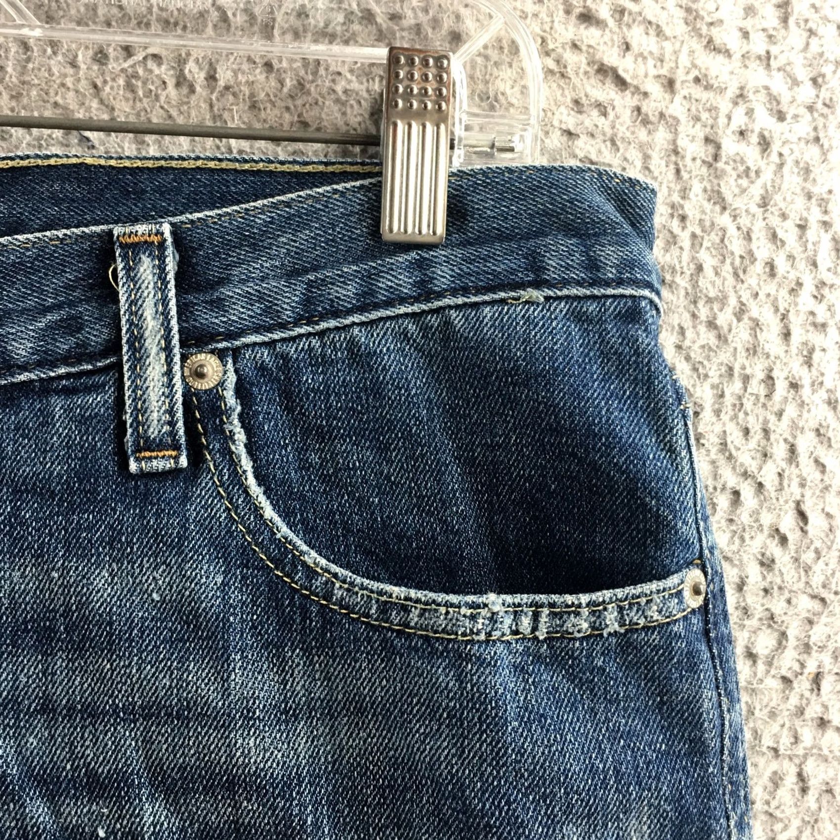 Vintage American Eagle Jeans Boots Blue Favorite Fit Cotton Mid Rise Denim Womens 12 Size 34" / US 12 / IT 48 - 4 Thumbnail