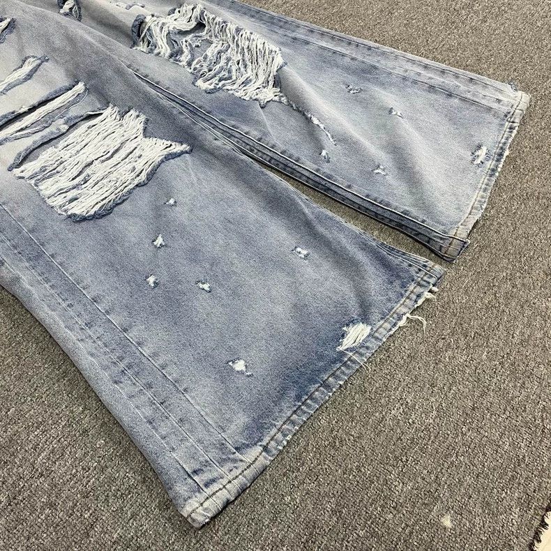 Vetements Vetements SizeM 23SS Big Ripped Washed Denim Jeans Size US 30 / EU 46 - 3 Thumbnail