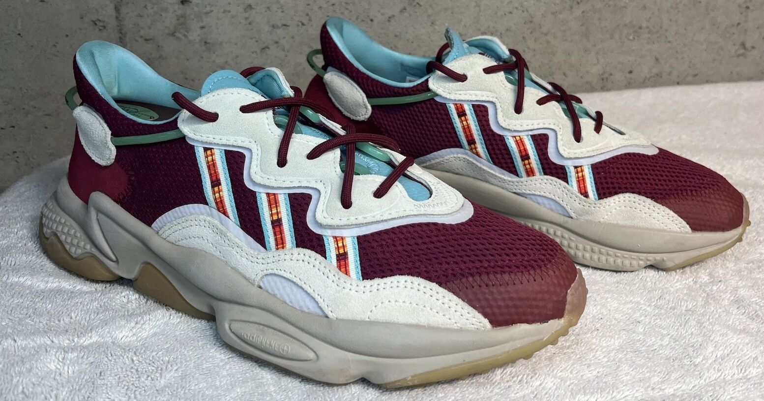 Adidas × size? Adidas size? x Ozweego ‘Lake Oswego’ Burgundy Men's Size 9.5 Size US 9.5 / EU 42-43 - 2 Thumbnail