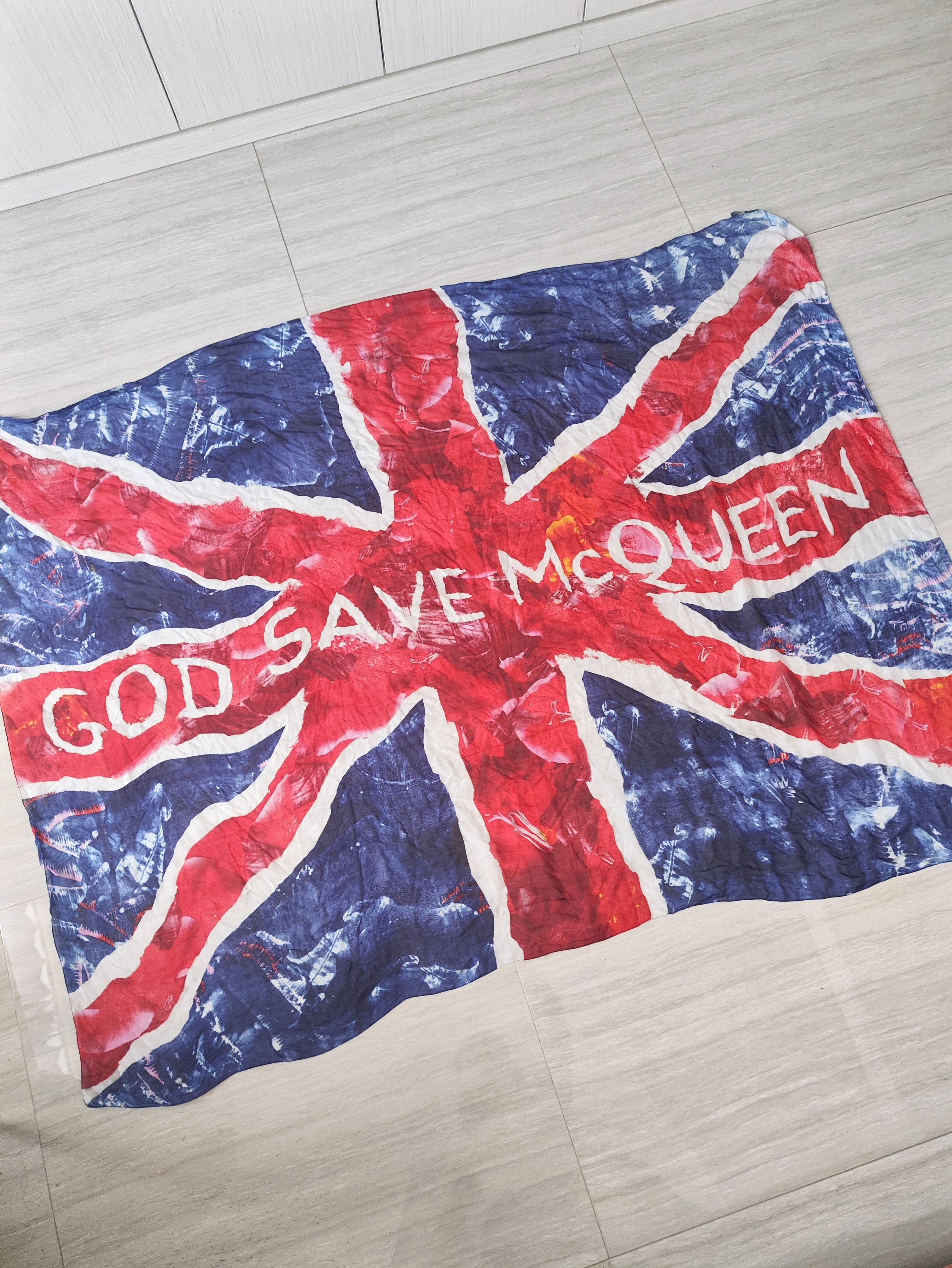 Alexander McQueen AW11 God Save McQueen Union Jack Archive Silk Scarf Size ONE SIZE - 2 Thumbnail