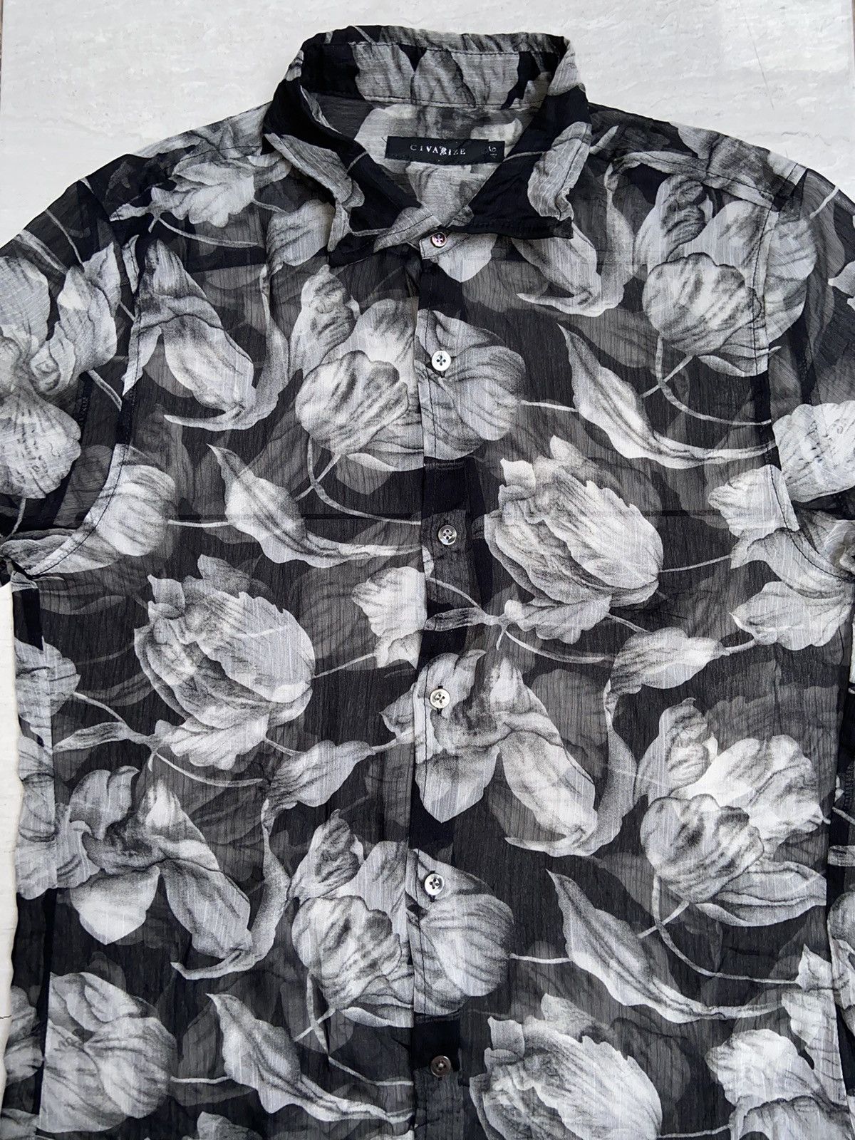 CIVARIZE CIVARIZE Floral Patterned Mesh Shirt Size US M / EU 48-50 / 2 - 4 Thumbnail