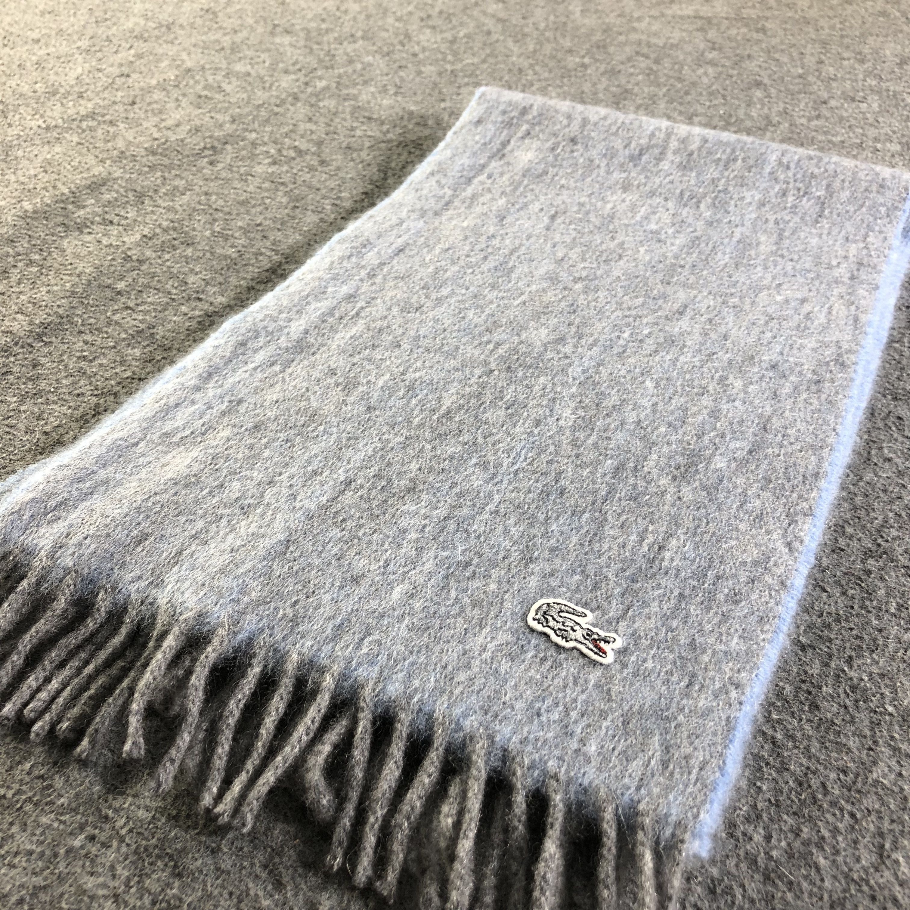 Lacoste Lacoste Cashmere Scarf Muffler Neckwear V2133 Size ONE SIZE - 3 Thumbnail
