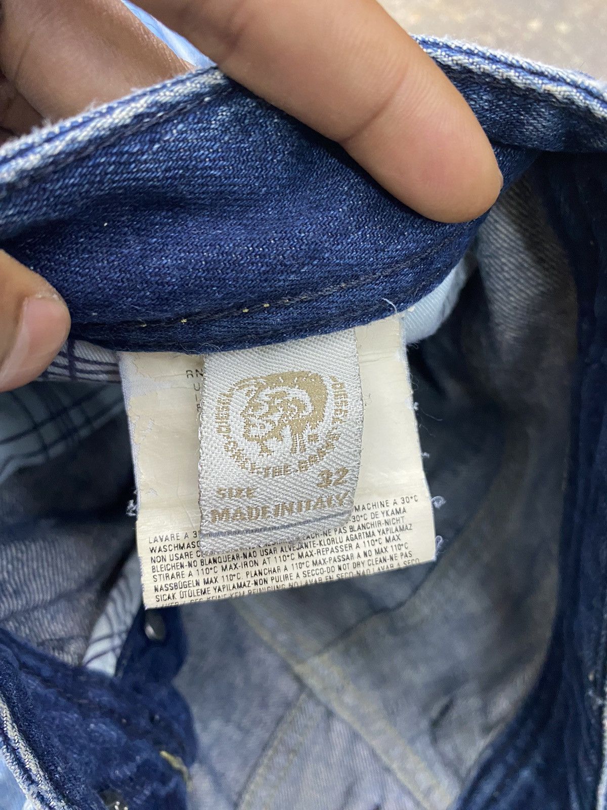 Diesel × Japanese Brand × Vintage Diesel industries blue jeans wash Size US 32 / EU 48 - 9 Thumbnail