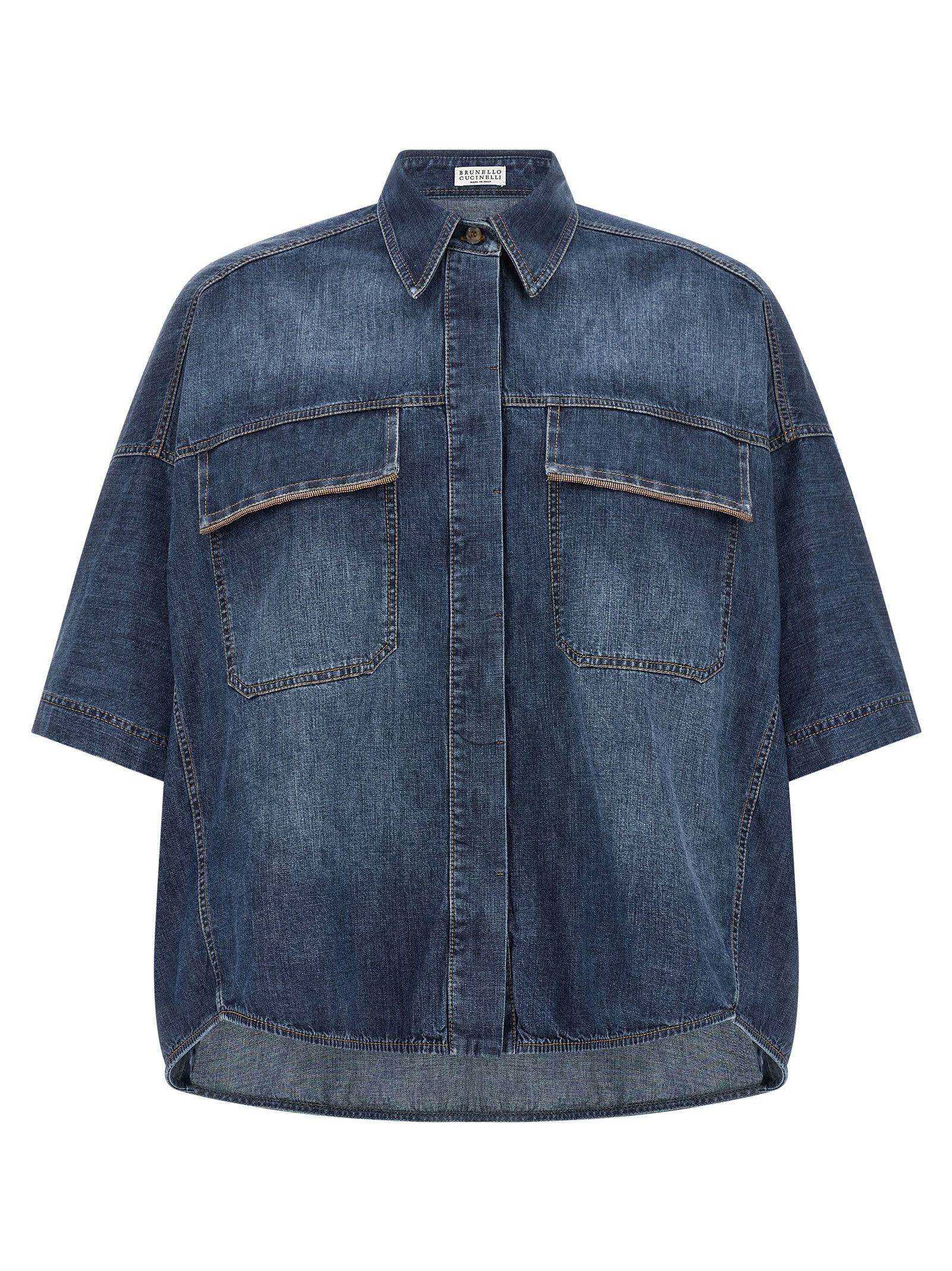 Brunello Cucinelli Lightweight Denim Shirt Size L / US 10 / IT 46 - 1 Thumbnail