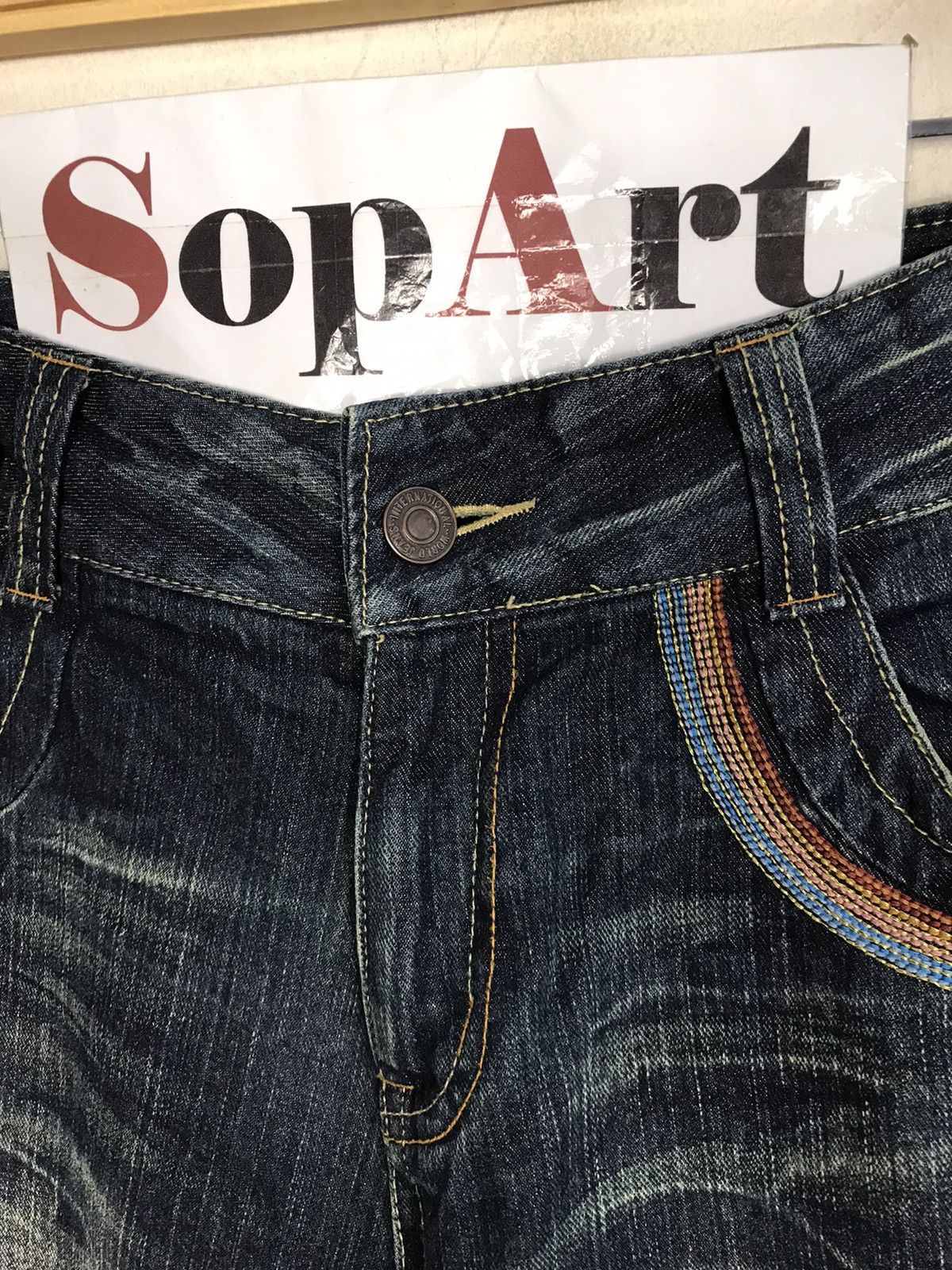 Japanese Brand × Vintage Vintage Japanese Brand Design Lightning Denim Jeans Size US 32 / EU 48 - 9 Thumbnail