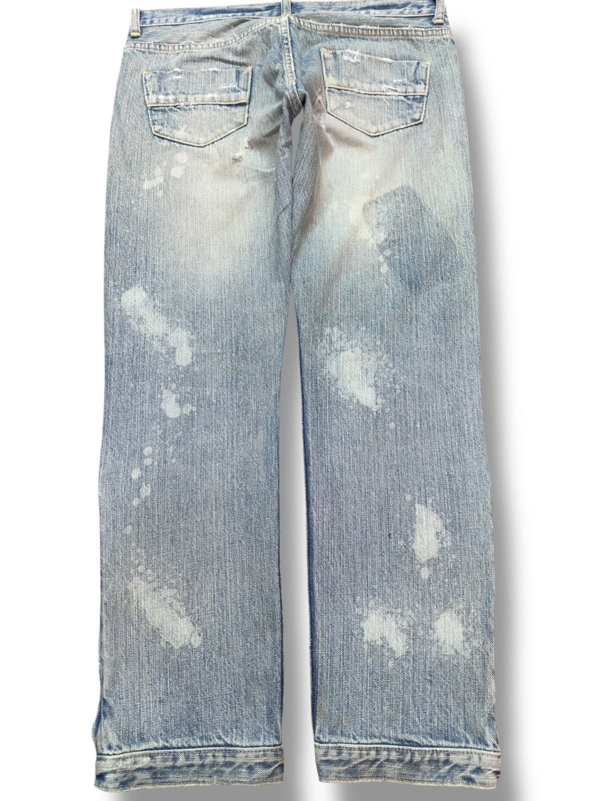 Hysteric Glamour Vintage RNA.Inc Ripped Grunge Zipper Leg Distressed Denim Size US 31 - 6 Thumbnail
