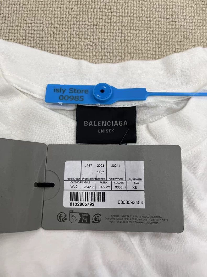 Balenciaga Balenciaga Logo Print Crew Neck Loose Short Sleeve T-Shirt Size US XS / EU 42 / 0 - 5 Thumbnail
