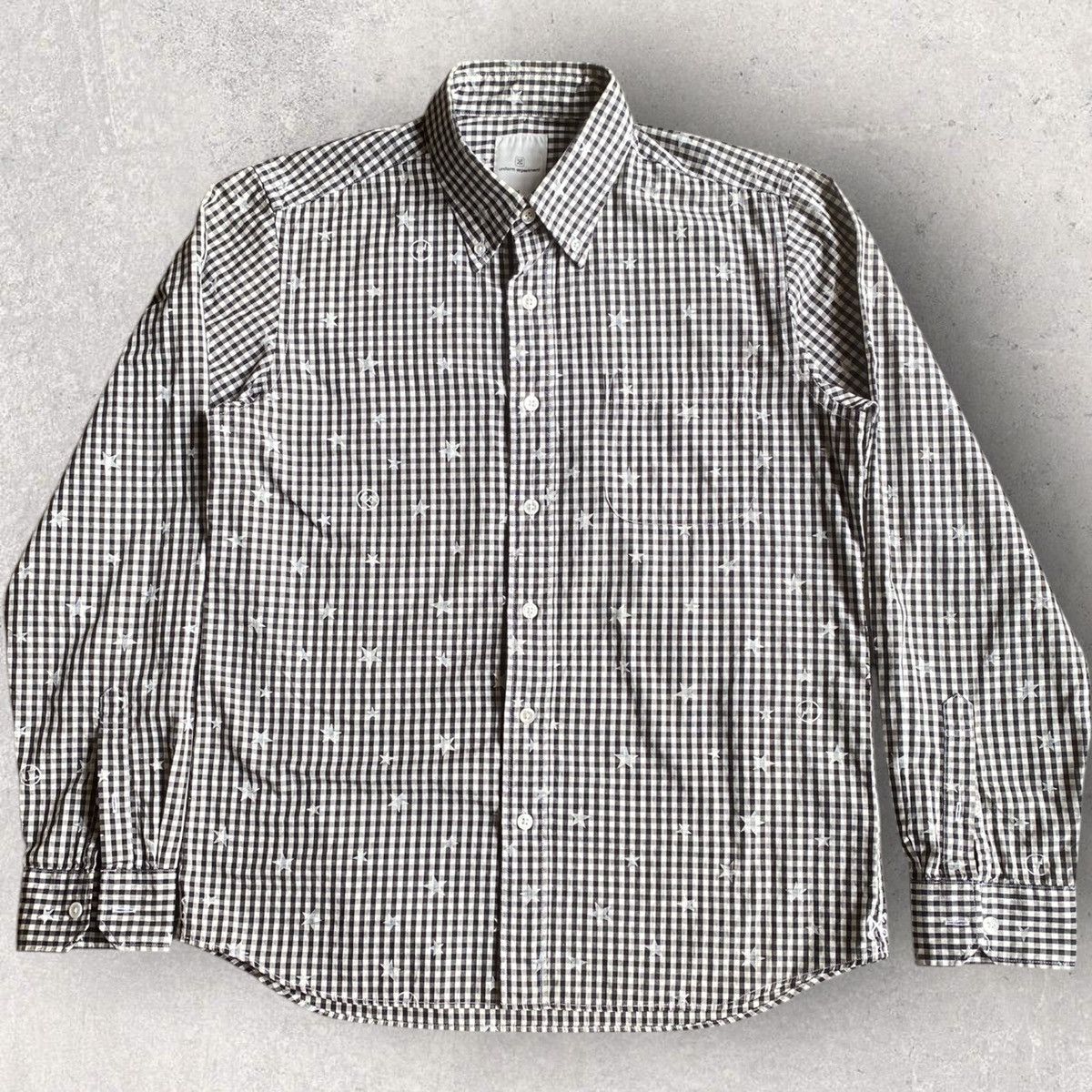 Hiroshi Fujiwara × Sophnet. × uniform experiment Star Blk/Wht Plaid Shirt Size US S / EU 44-46 / 1 - 3 Thumbnail