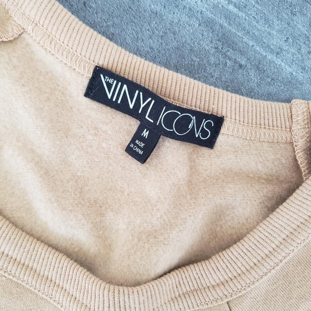 Designer Nude Vinyl Icons Slit Detailed Sweatshirt Size M / US 6-8 / IT 42-44 - 4 Thumbnail