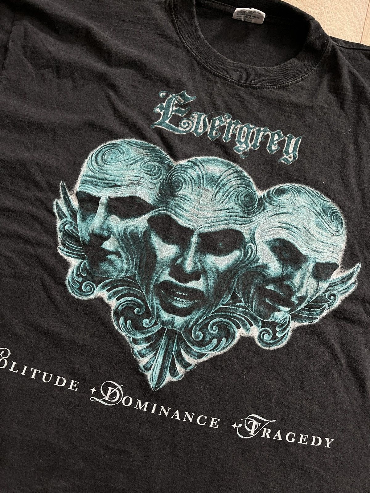 Band Tees 1999 Evergrey Gothic Tragic Band Heavy Metal Rock Euro Tag Size US XL / EU 56 / 4 - 3 Thumbnail