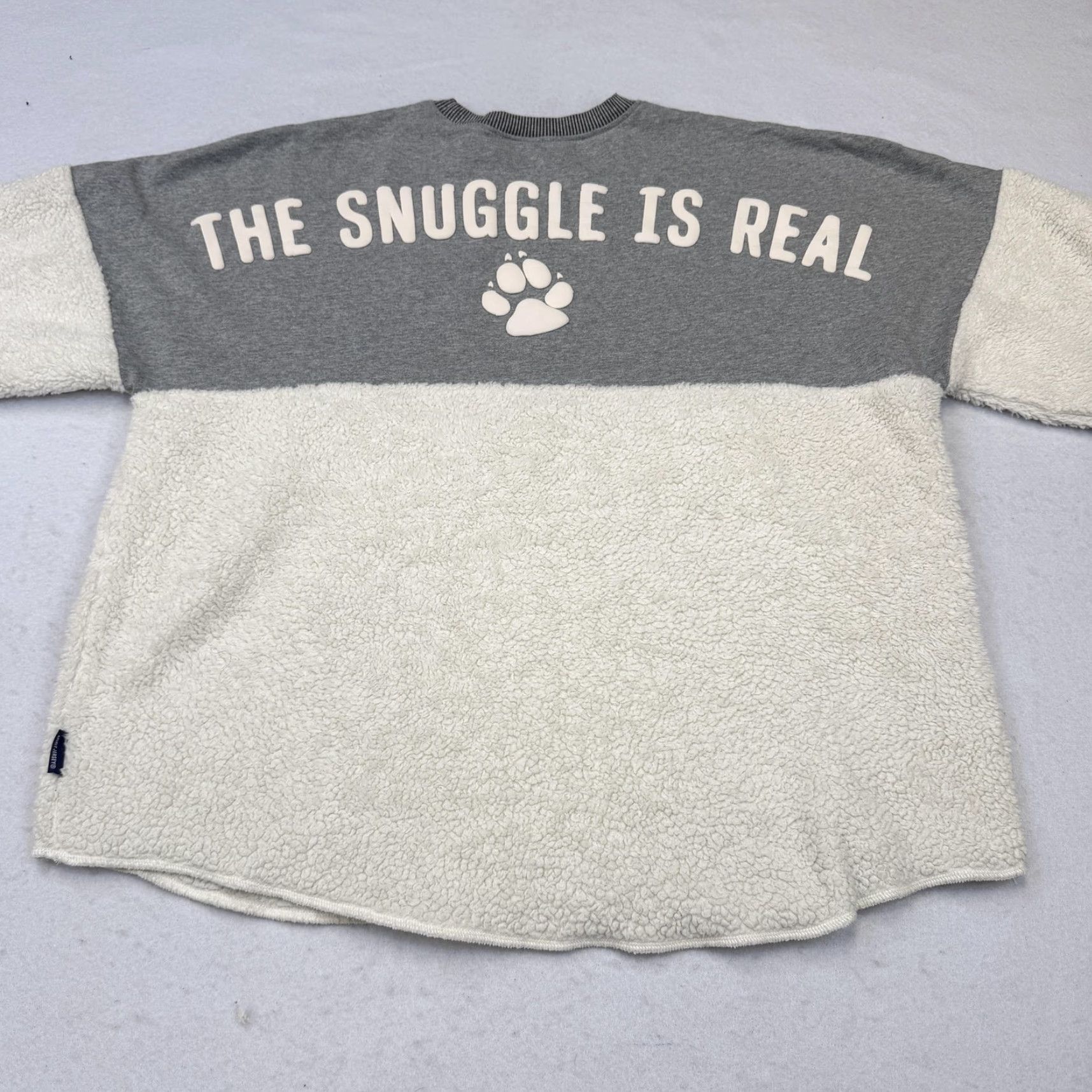 Vintage VINTAGE Great Wolf Spirit Jersey Women's Large The Snuggle Is Real Grey & Sherpa Size L / US 10 / IT 46 - 6 Thumbnail
