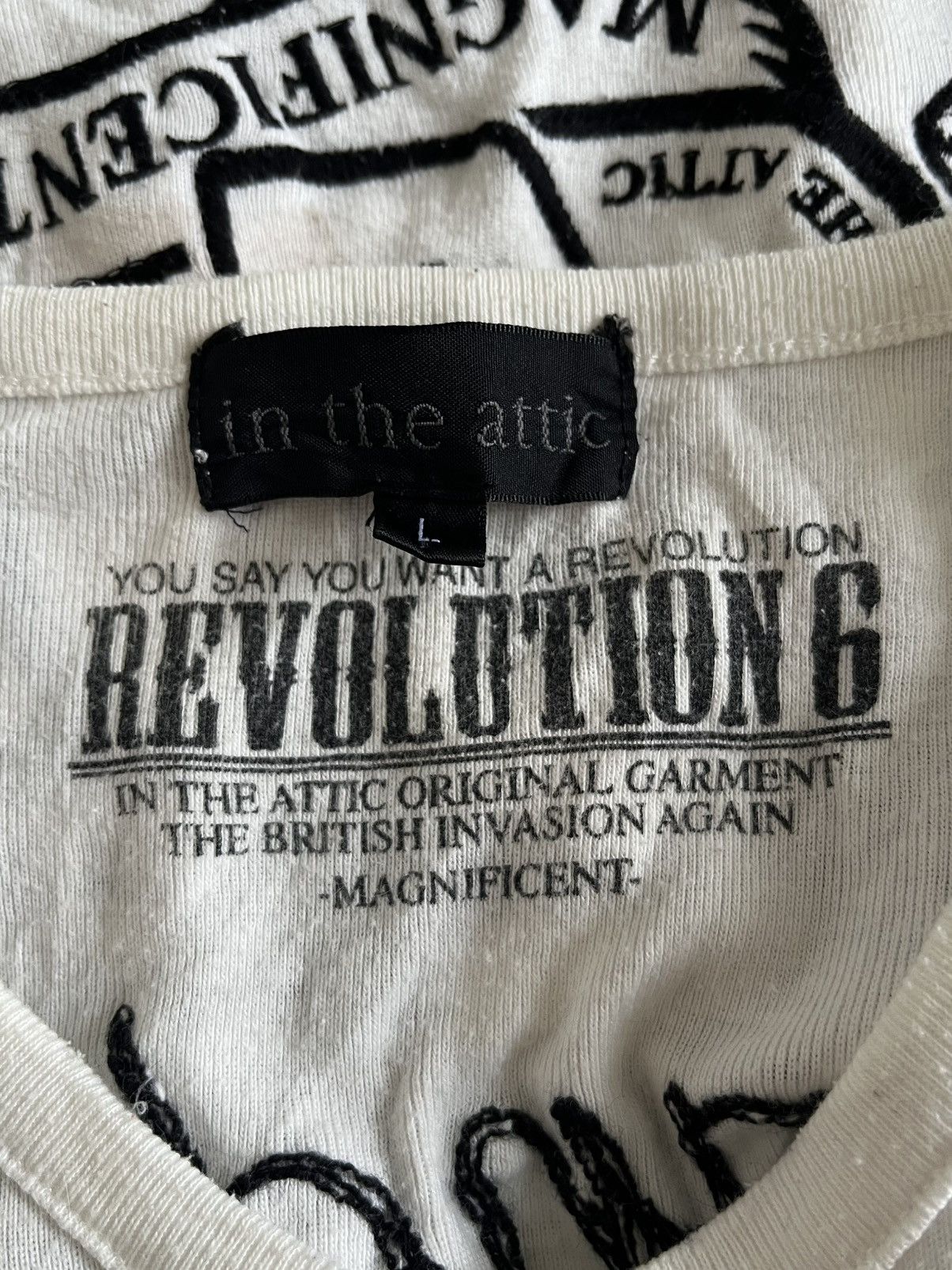 In The Attic Rare In The Attic Rock&Roll Embroidered Skull Big Logo Shirt Size US M / EU 48-50 / 2 - 8 Thumbnail