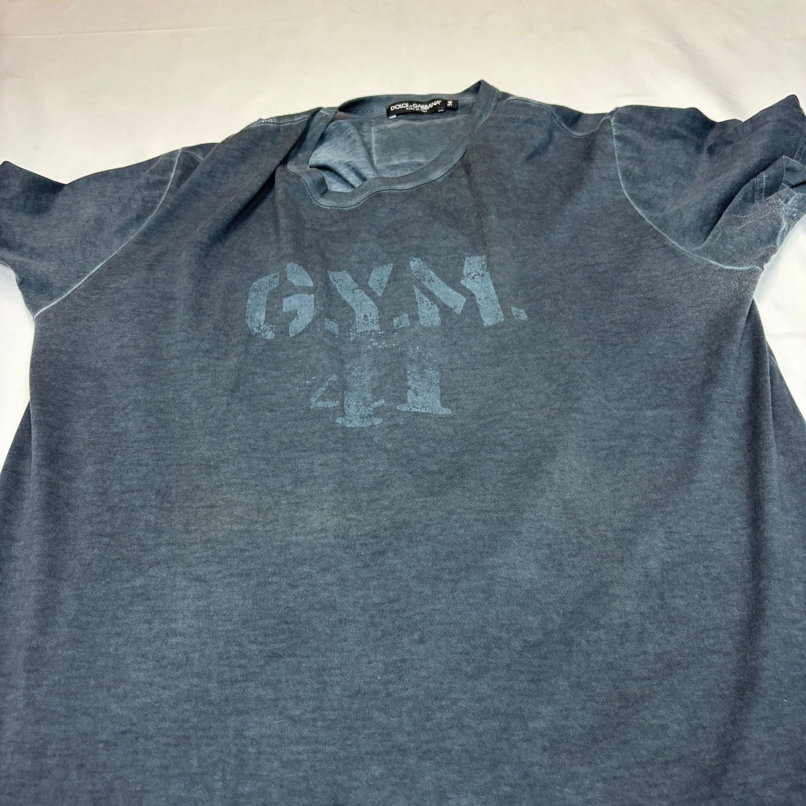 Dolce & Gabbana Rare Dolce & Gabbana Gym Edition Faded Washed Tee Shirt XL Size US XL / EU 56 / 4 - 10 Thumbnail