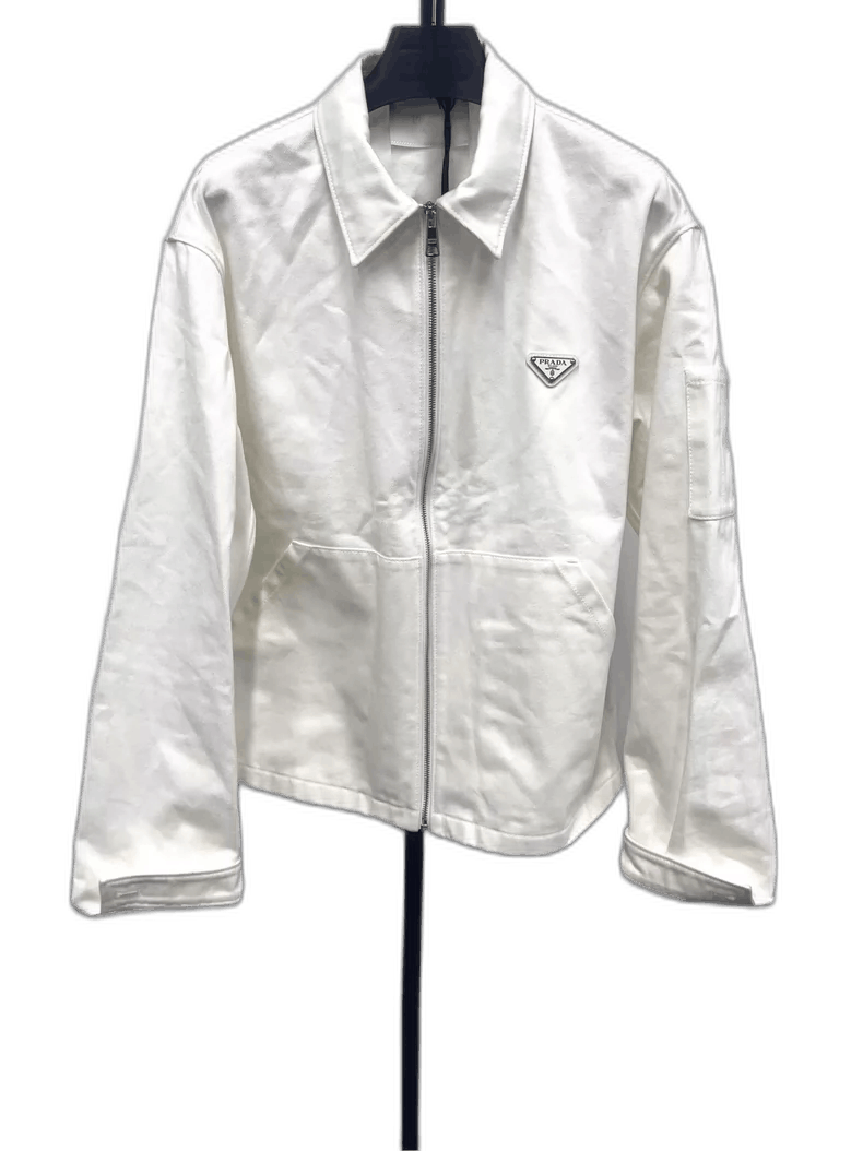 Prada PRADA Logo Zip Casual Jacket for Men Size US M / EU 48-50 / 2 - 1 Thumbnail