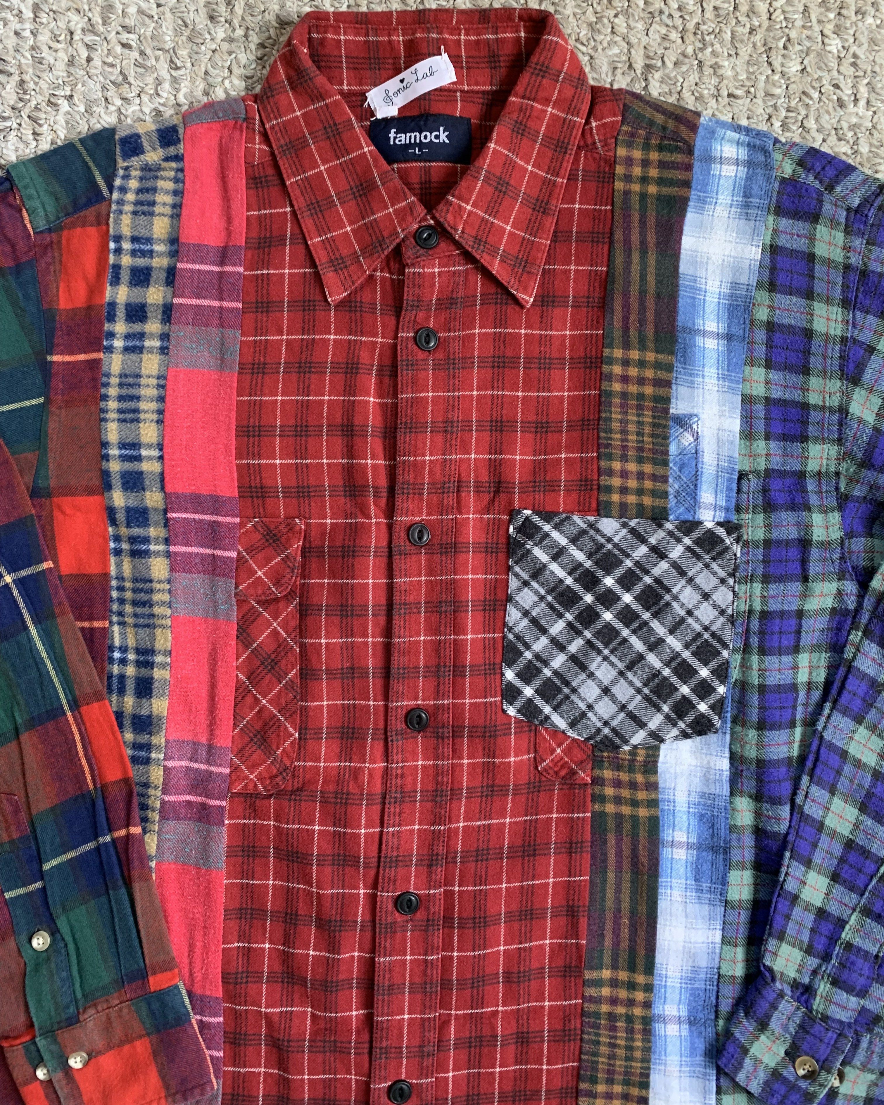Needles Early 7 Cut Rebuild Flannel! Size US L / EU 52-54 / 3 - 2 Thumbnail