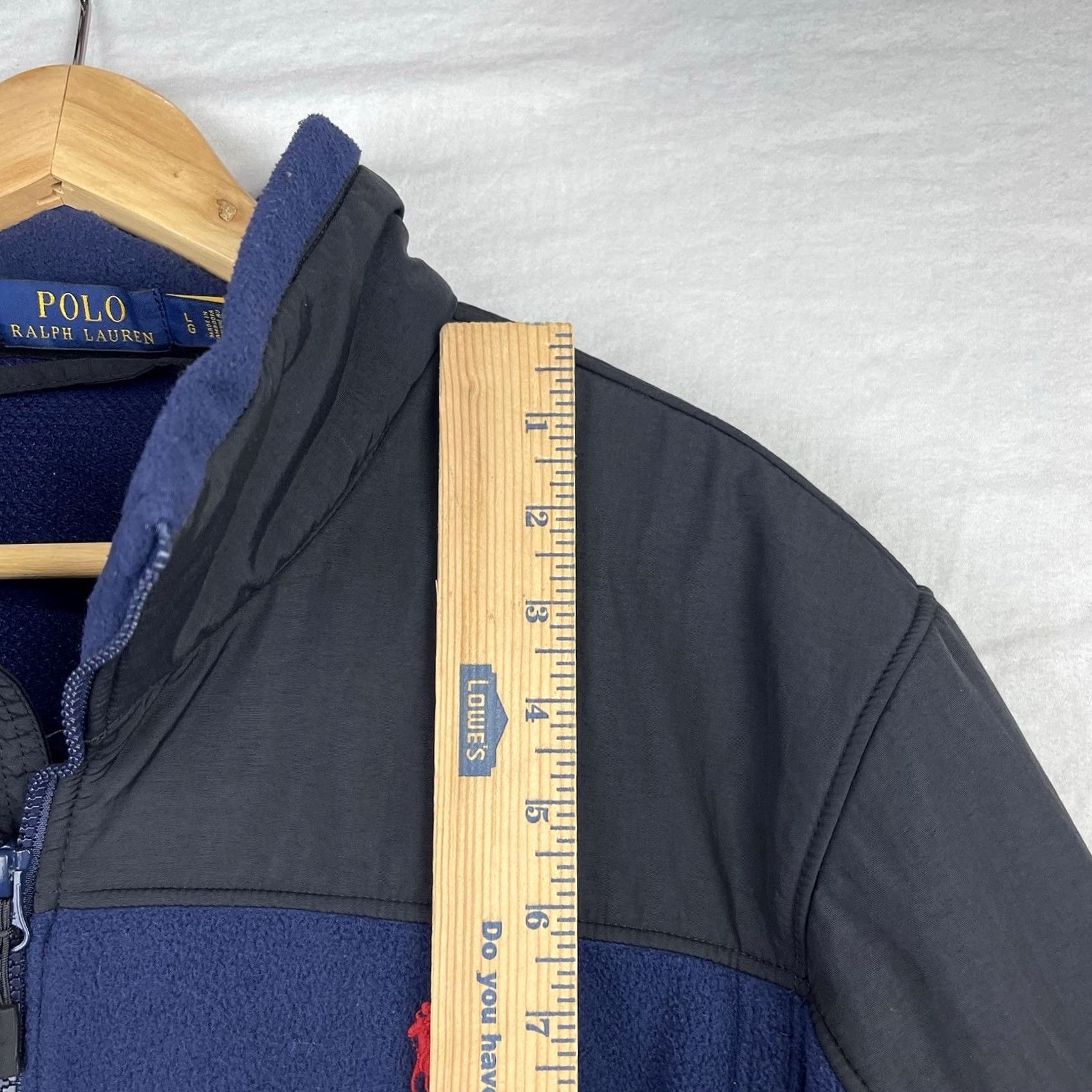 Polo Ralph Lauren Polo Ralph Lauren Jacket Mens Large Denim? Denali Fleece Full Zip Preppy Navy Size US L / EU 52-54 / 3 - 6 Thumbnail