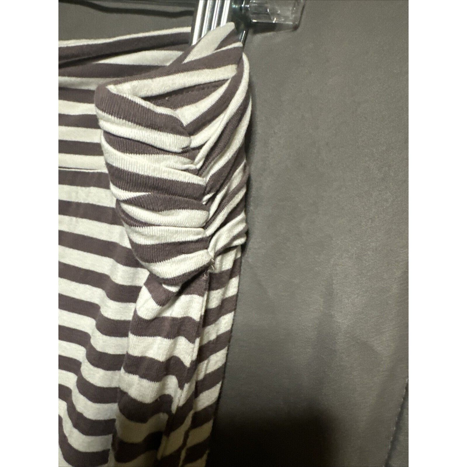 Other Leyla Striped Maxi Skirt Double Slit Sides Womens 2X Runched Size 36" / US 14 / IT 50 - 4 Thumbnail
