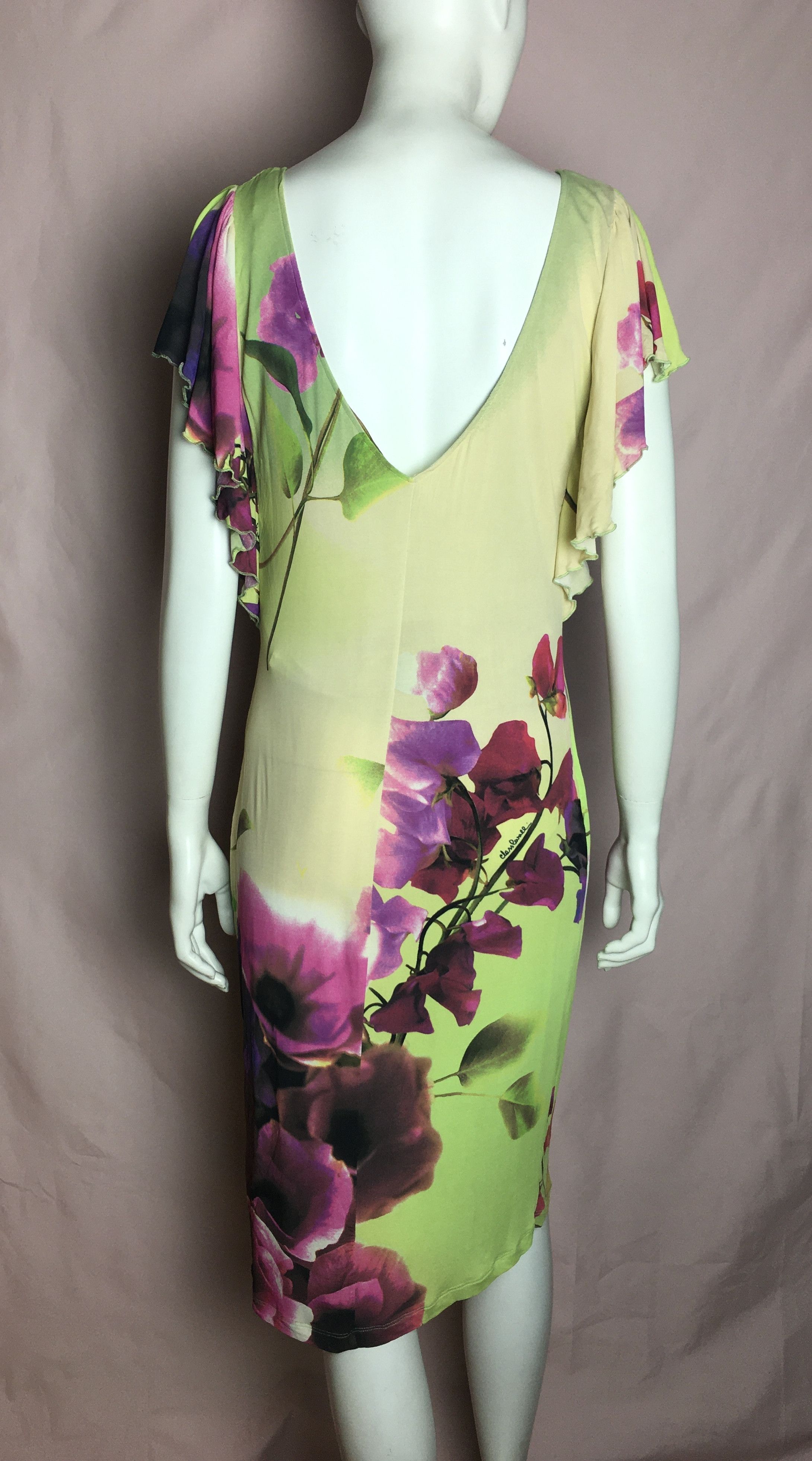 Roberto Cavalli Roberto Cavalli Amazing Floral Summer Dress Ruffles IT 46 Size L / US 10 / IT 46 - 5 Thumbnail