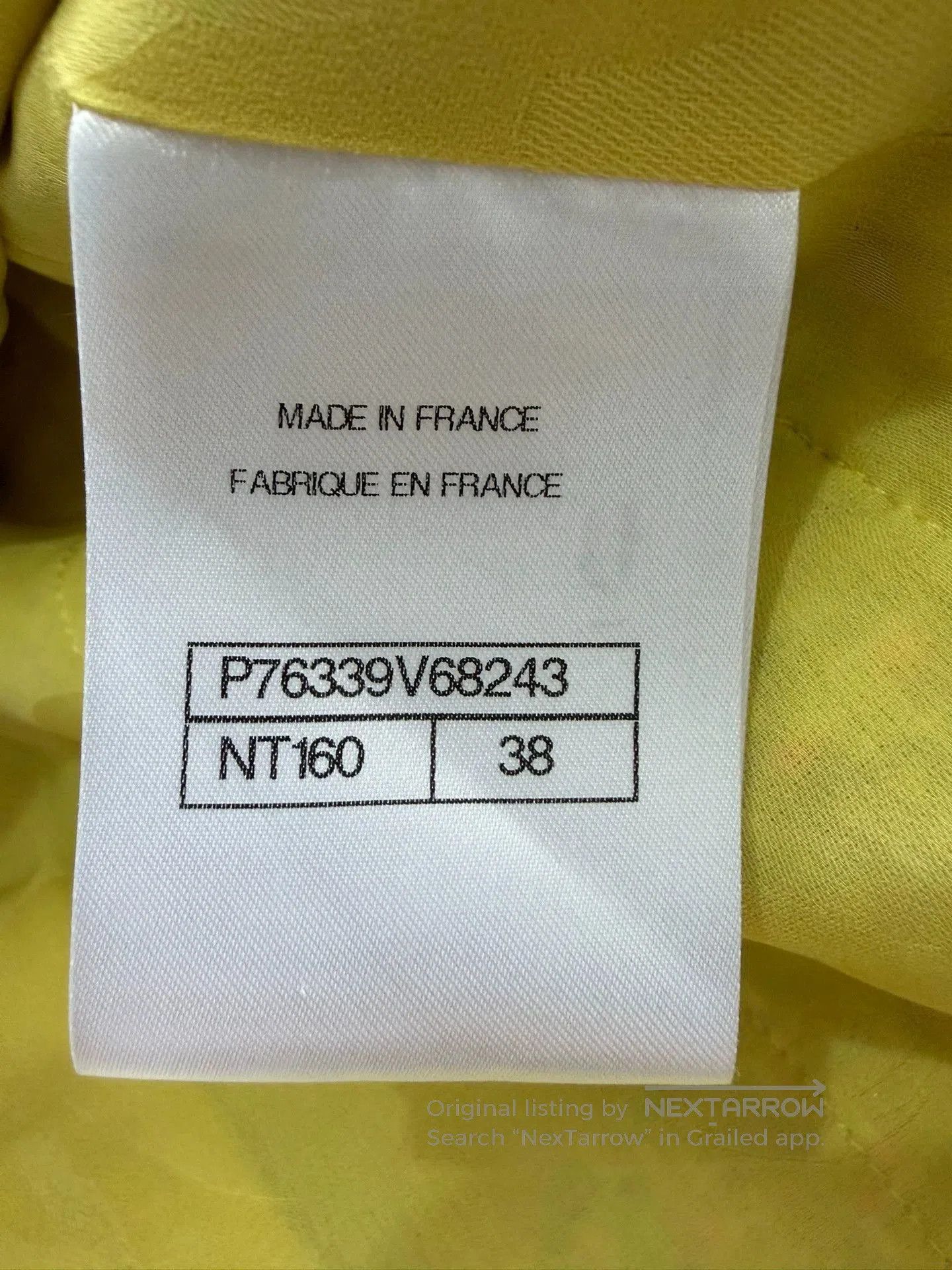 Chanel Chanel 24C Yellow Glass Button Knit Jacket 38. Size US M / EU 48-50 / 2 - 6 Thumbnail