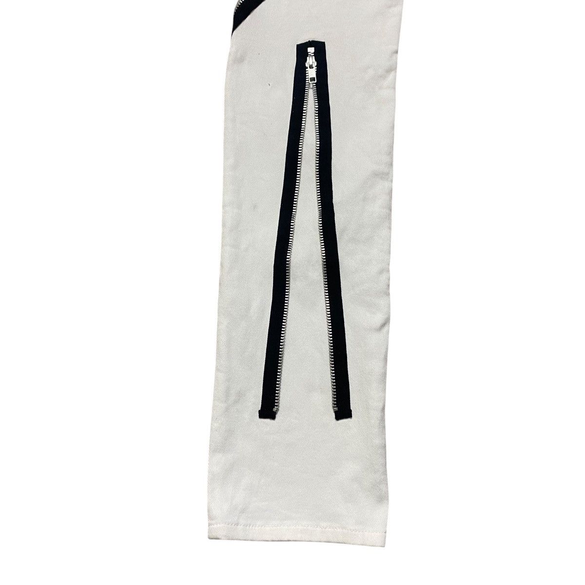 Mari's Rock Anarchy 666 White Denim Zipper Bondage Pants Undercover Size US 32 / EU 48 - 13 Thumbnail