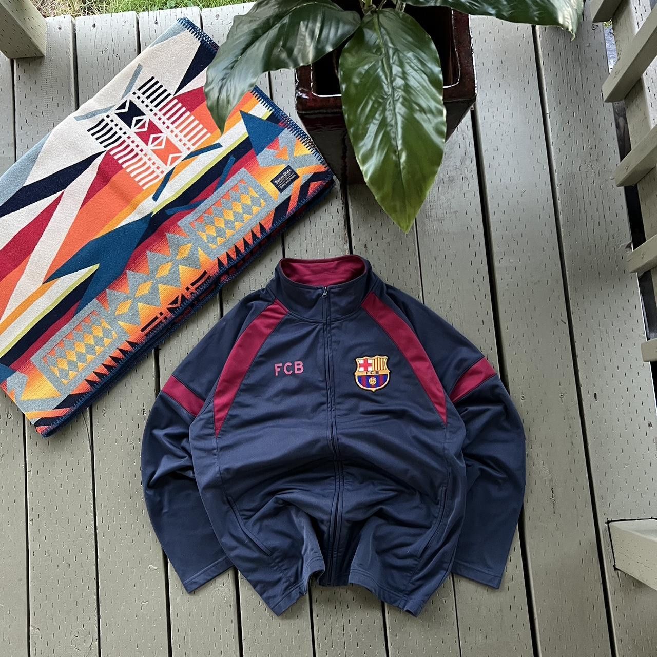 Vintage Vintage 00’s FC Barcelona Hoodie Jacket Size US L / EU 52-54 / 3 - 4 Thumbnail