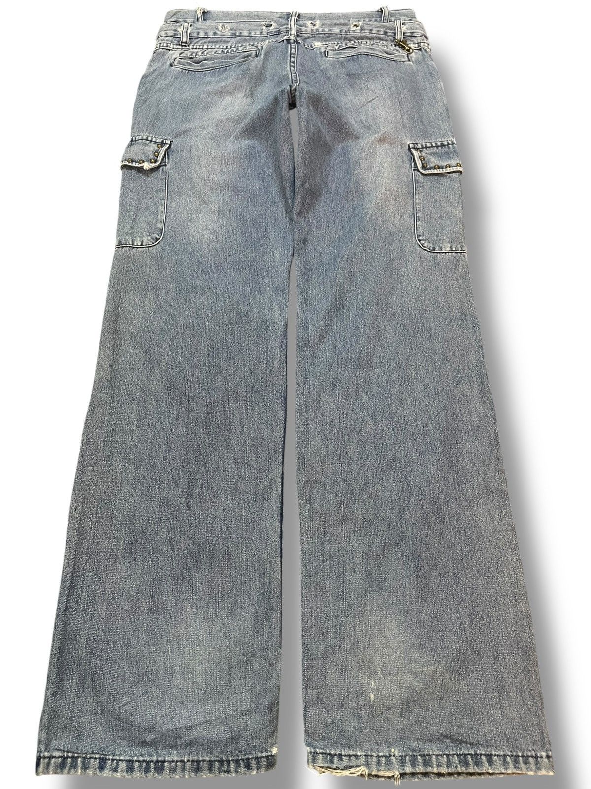 In The Attic Vintage In The Attic Homme Double Waist Studded Grunge Denim Size US 31 - 7 Thumbnail