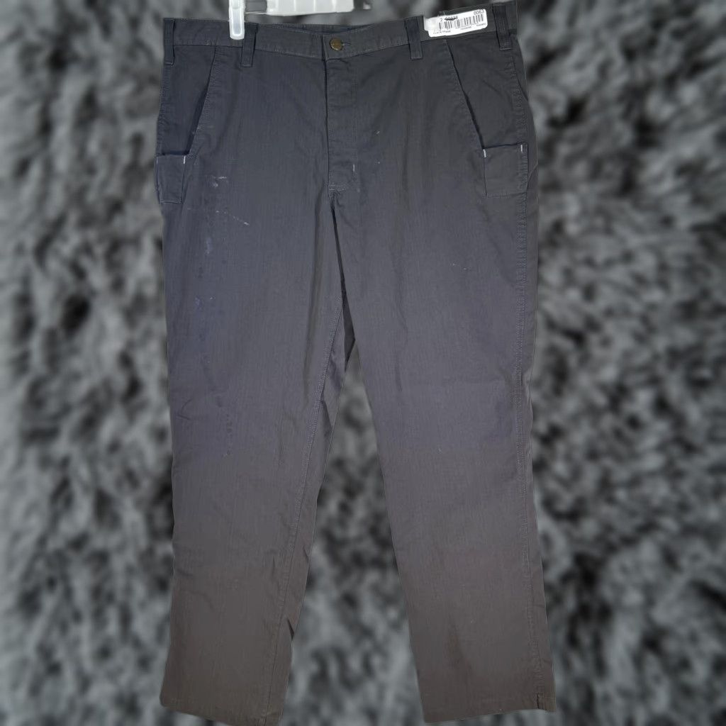 Carhartt Carhartt Pants Mens 38x32 Gray Relaxed Fit Ripstop Utility Workwear Stain Zip Size US 38 / EU 54 - 1 Thumbnail