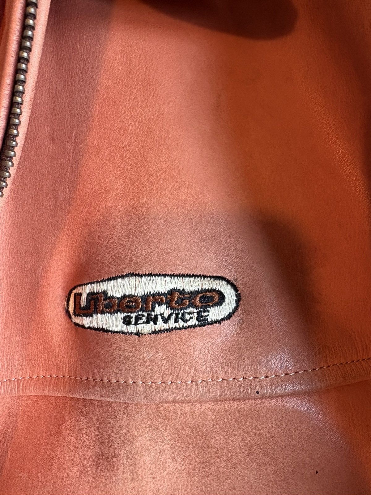 Libero Liberto Orange Leather Jacket Size US XL / EU 56 / 4 - 6 Thumbnail
