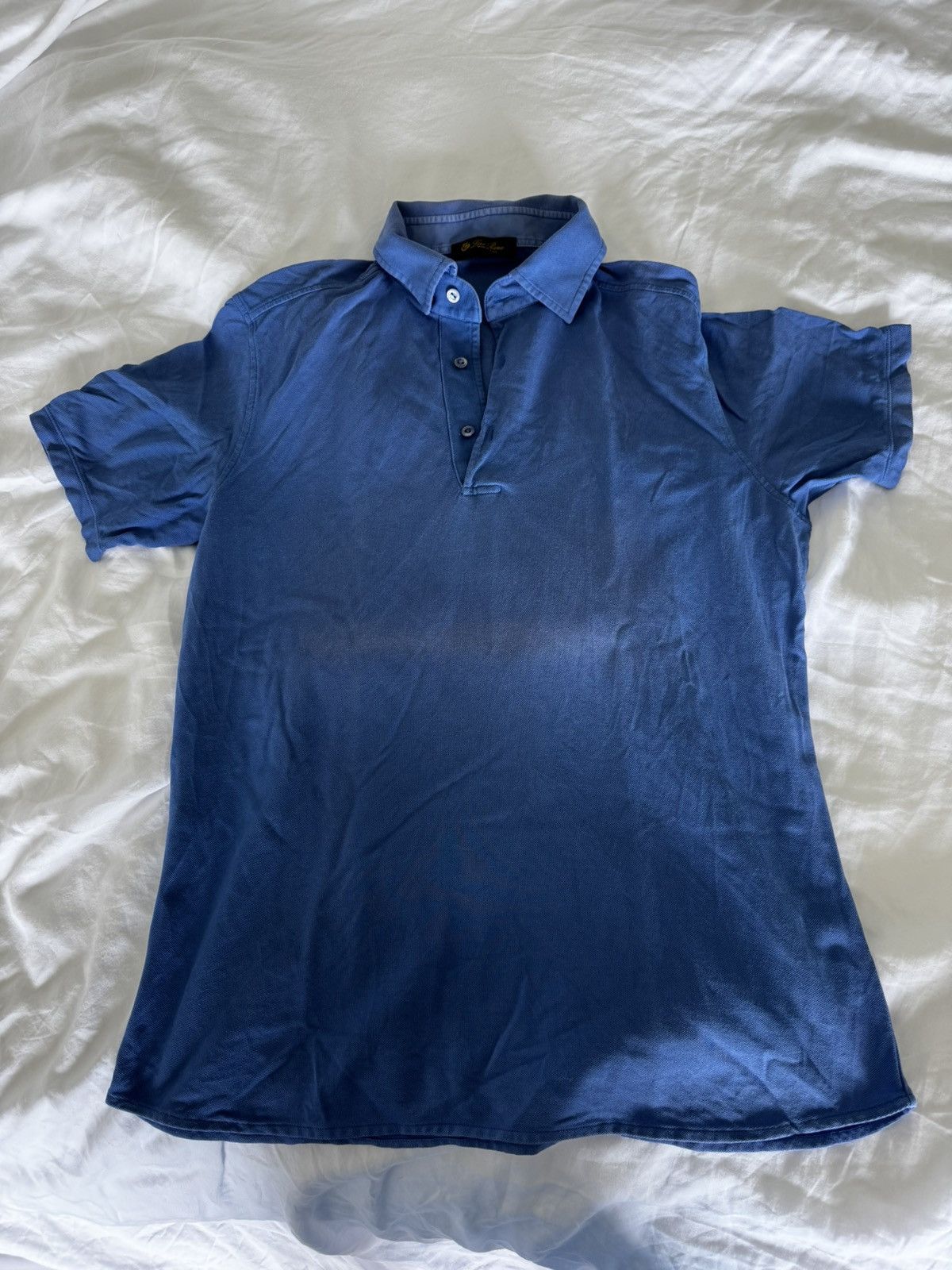 Loro Piana Loro piana blue polo t Size US M / EU 48-50 / 2 - 1 Thumbnail