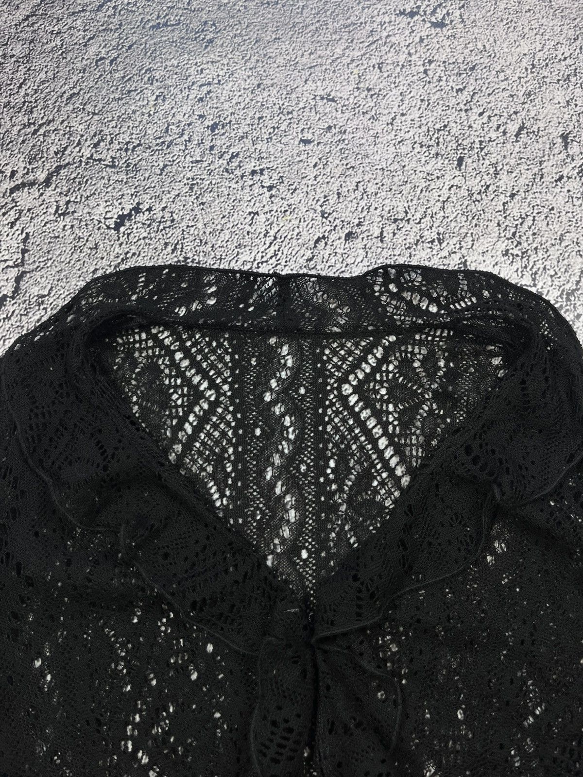 Vintage Vintage AvantGarde Knitted Mesh Cardigan Gothic Size M / US 6-8 / IT 42-44 - 6 Thumbnail