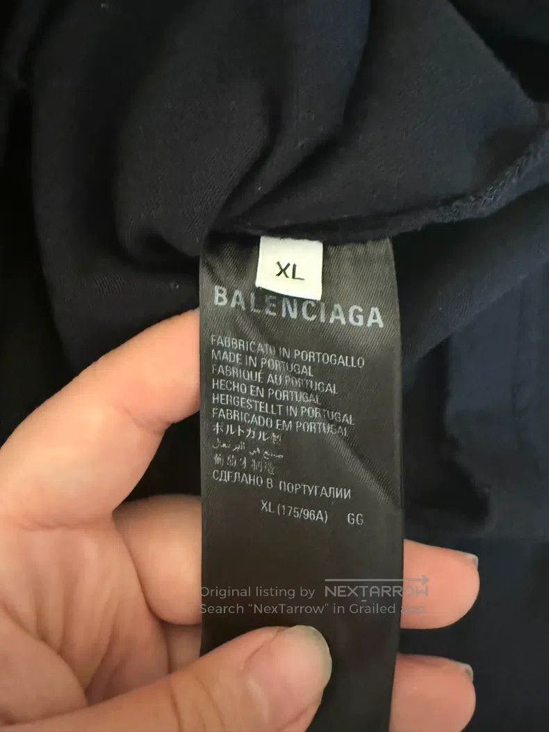 Balenciaga Balenciaga Cursive T-Shirt Size US XL / EU 56 / 4 - 4 Thumbnail