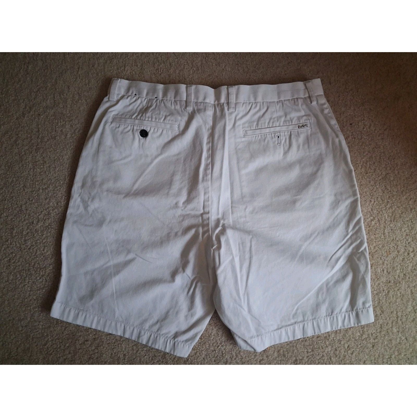 Michael Kors Michael Kors Men's Chino Shorts White Classic Fit Casual Size US 34 / EU 50 - 5 Thumbnail