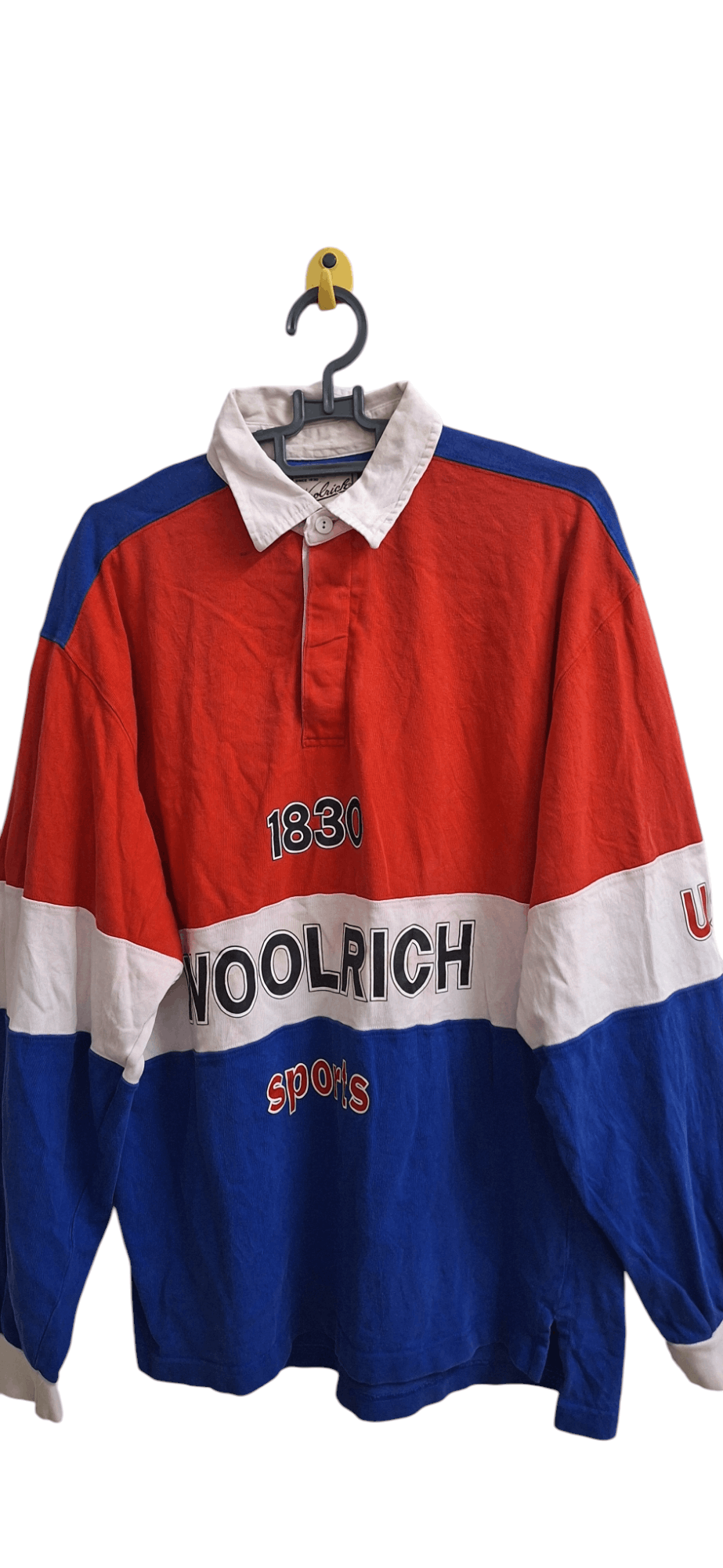 Rugby Ralph Lauren × Vintage × Woolrich Woolen Mills Vintage Woolrich Polo Rugby Size US L / EU 52-54 / 3 - 2 Thumbnail