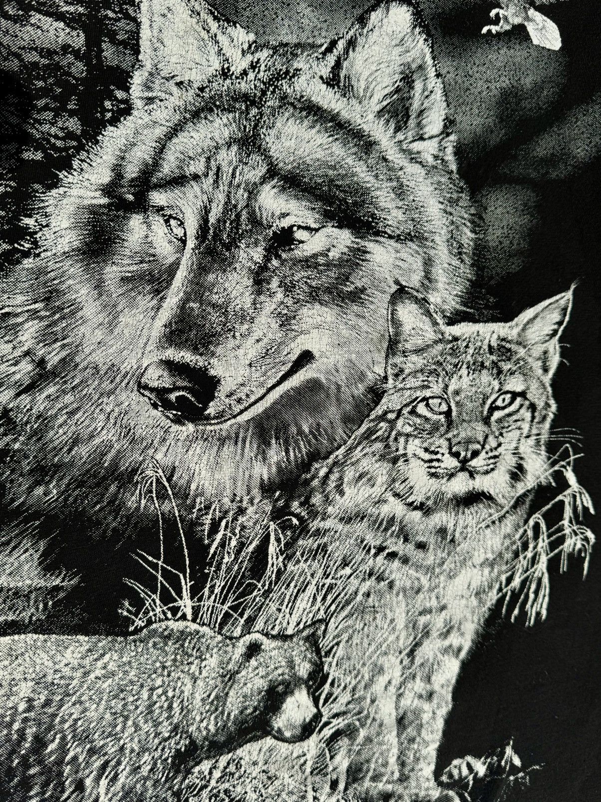 Vintage Vintage 1990 Wolf Nature All Over Print Animal AOP T-Shirt Size US XL / EU 56 / 4 - 4 Thumbnail