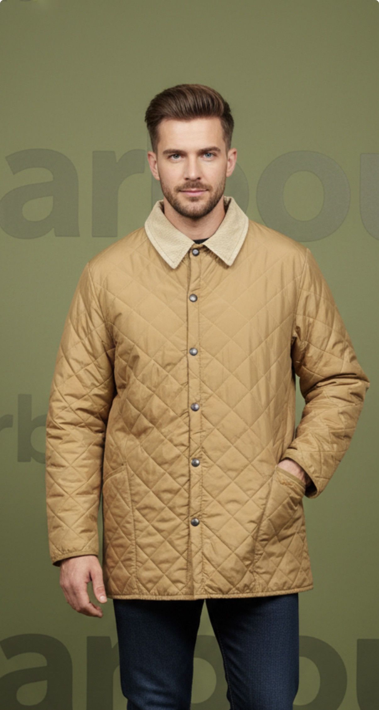 Barbour 🔥 barbour quilted down jacket size xxl camel Size US XXL / EU 58 / 5 - 1 Thumbnail