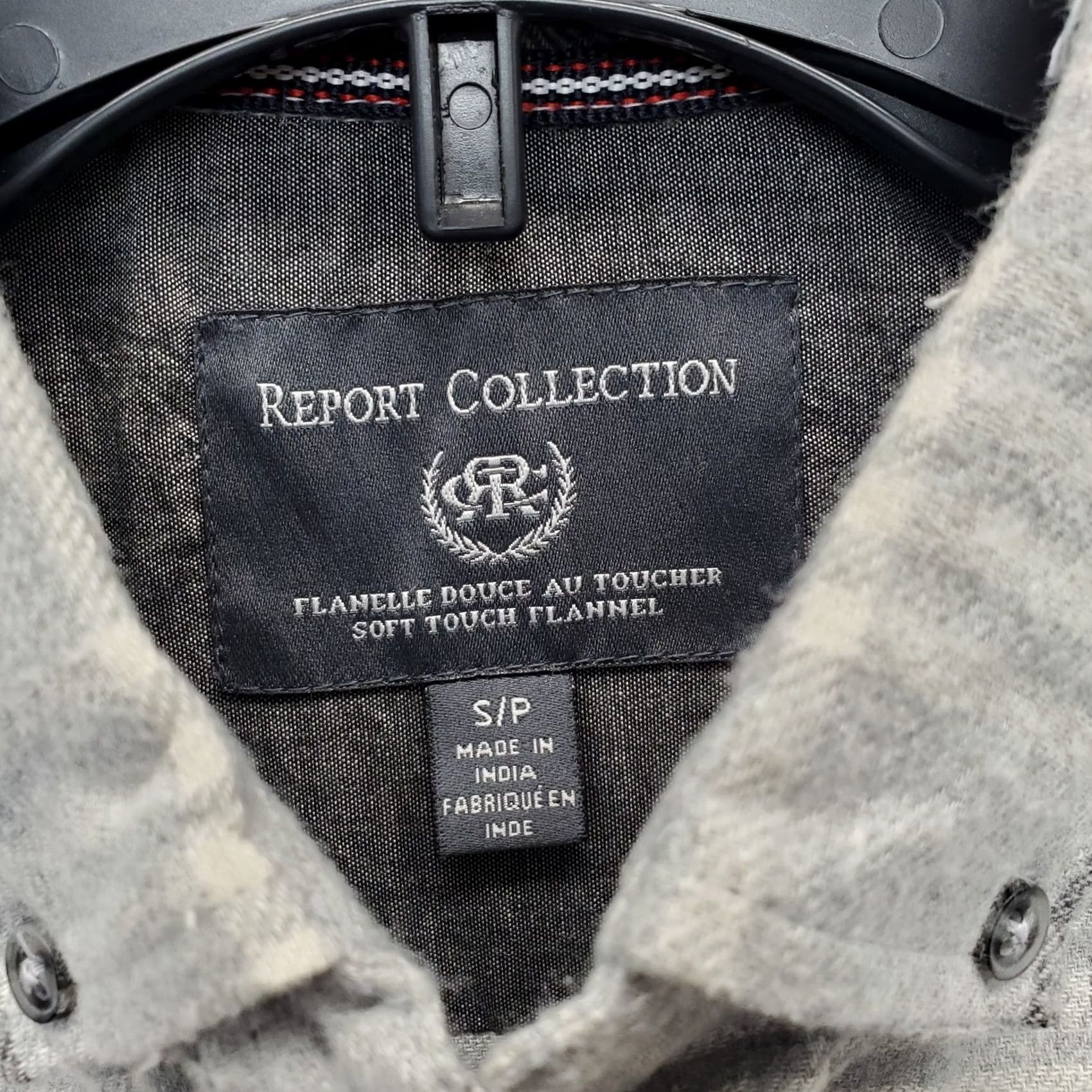 Vintage Report Collection Shirt Men Small Multi Plaid Thick Flannel Collared Button-Down - Quick Shipping & Handmade - Quality Size US S / EU 44-46 / 1 - 6 Thumbnail