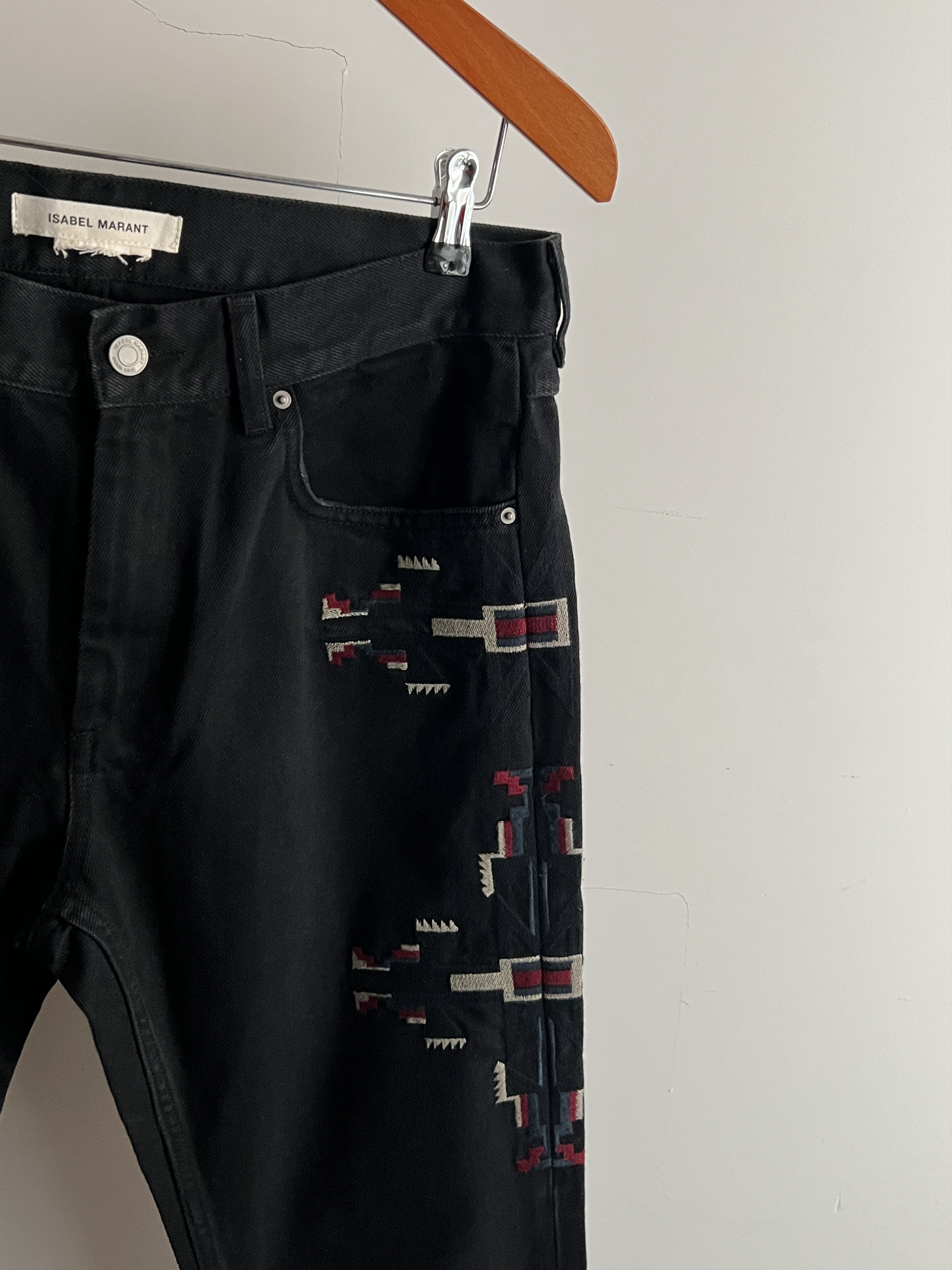 H&M × Isabel Marant Black Denim Jeans Isabel Marant x H&M Colorful Aztec Style Size US 32 / EU 48 - 6 Thumbnail