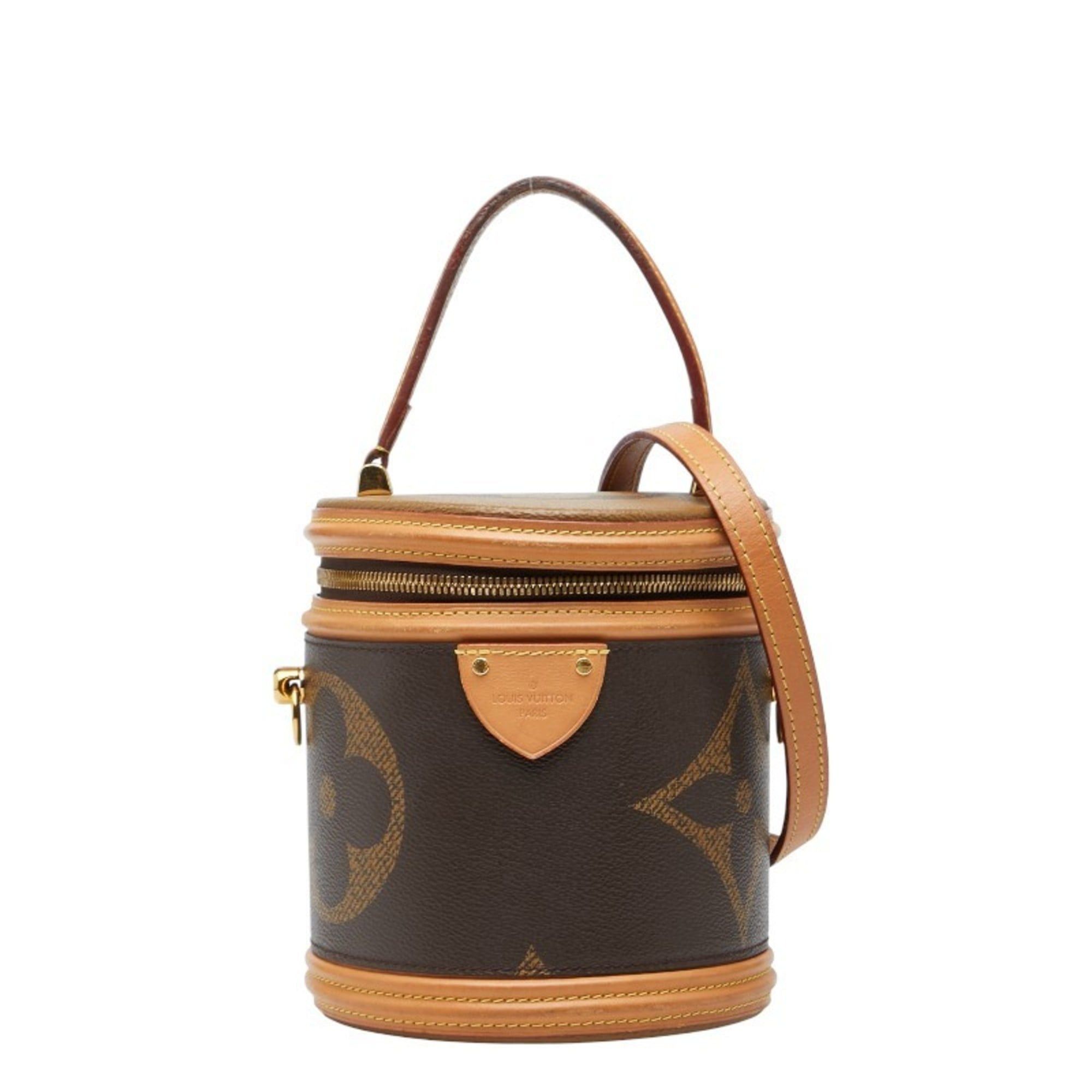Louis Vuitton Louis Vuitton Monogram Giant Cannes Vanity Bag/Shoulder Bag, 2-Way, M44603, Brown Leather, Women's, LOUIS VUITTON Size ONE SIZE - 1 Thumbnail