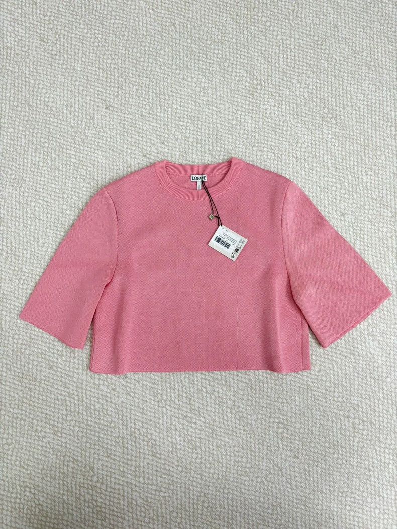 LOEWE Short pink T-shirt