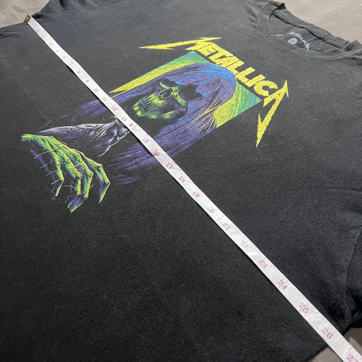 Band Tees Metallica Grim Reaper Graphic Tee Heavy Thrash metal 2XL Size US XXL / EU 58 / 5 - 6 Thumbnail