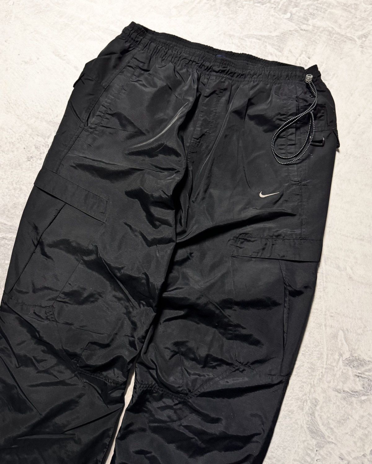 Nike × Vintage 00s Nike Vintage Nylon Airmax Baggy Drill Pants Cargo Y2K Size US 32 / EU 48 - 3 Thumbnail