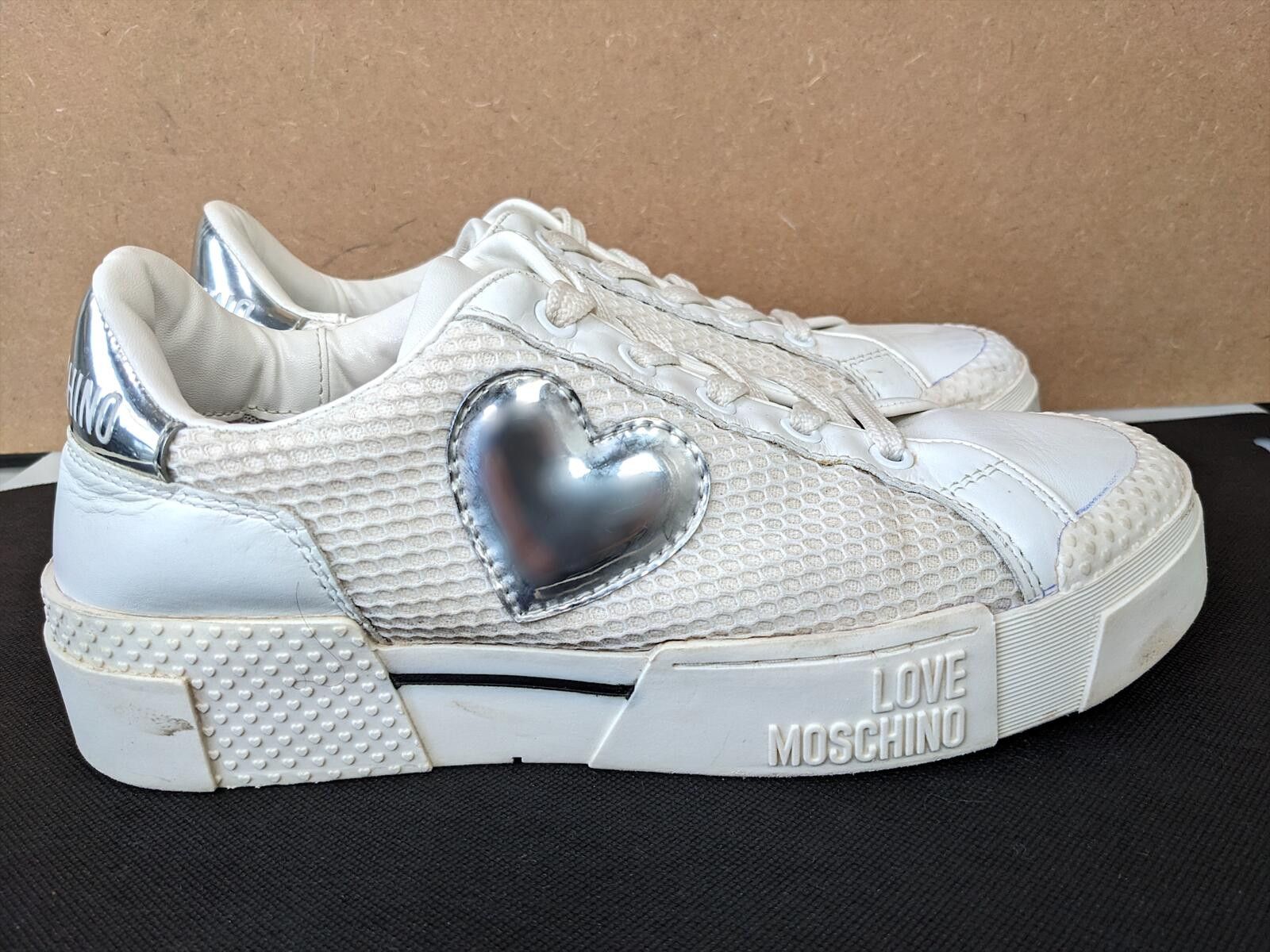 Moschino Love Moschino Silver Heart Women Sneakers Bangladesh US 7.5 Size US 7.5 / IT 37.5 - 2 Thumbnail