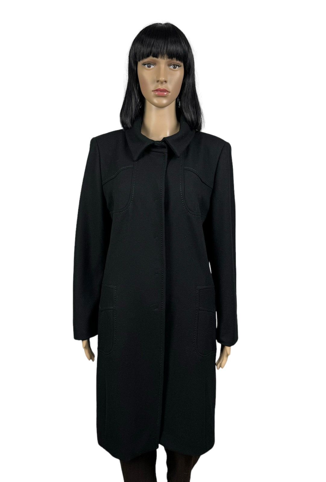 Weekend Max Mara Weekend Max Mara Wool Overcoat Collared size US 12 Size XL / US 12-14 / IT 48-50 - 1 Thumbnail