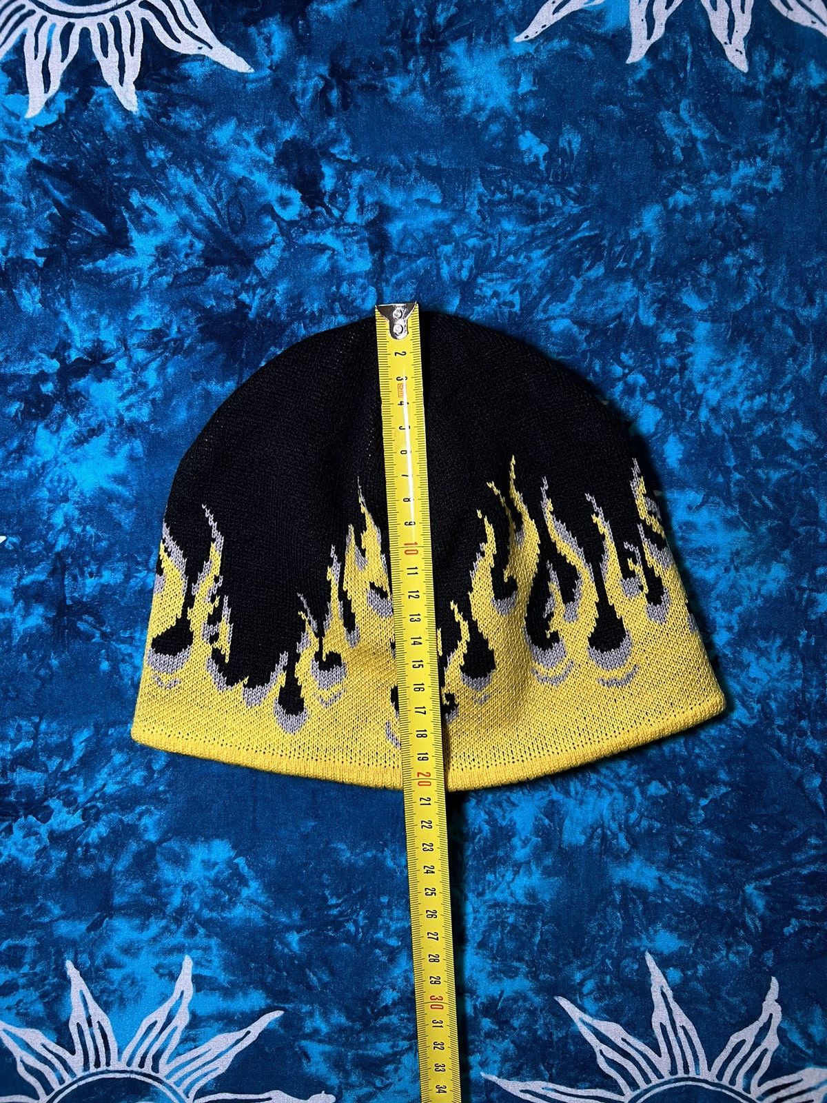 Vintage 🔥Flame/Fire Hat Y2K Bula Hellfire Skate Beanie Knitted🔥 Size ONE SIZE - 6 Thumbnail
